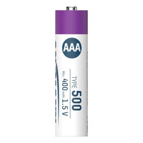 Piles lithium-ion Ansmann Micro AAA 1,5 V, min. 400 mAh, typ. 500 mAh, avec câble de charge USB-C 4 en 1, blister...-2