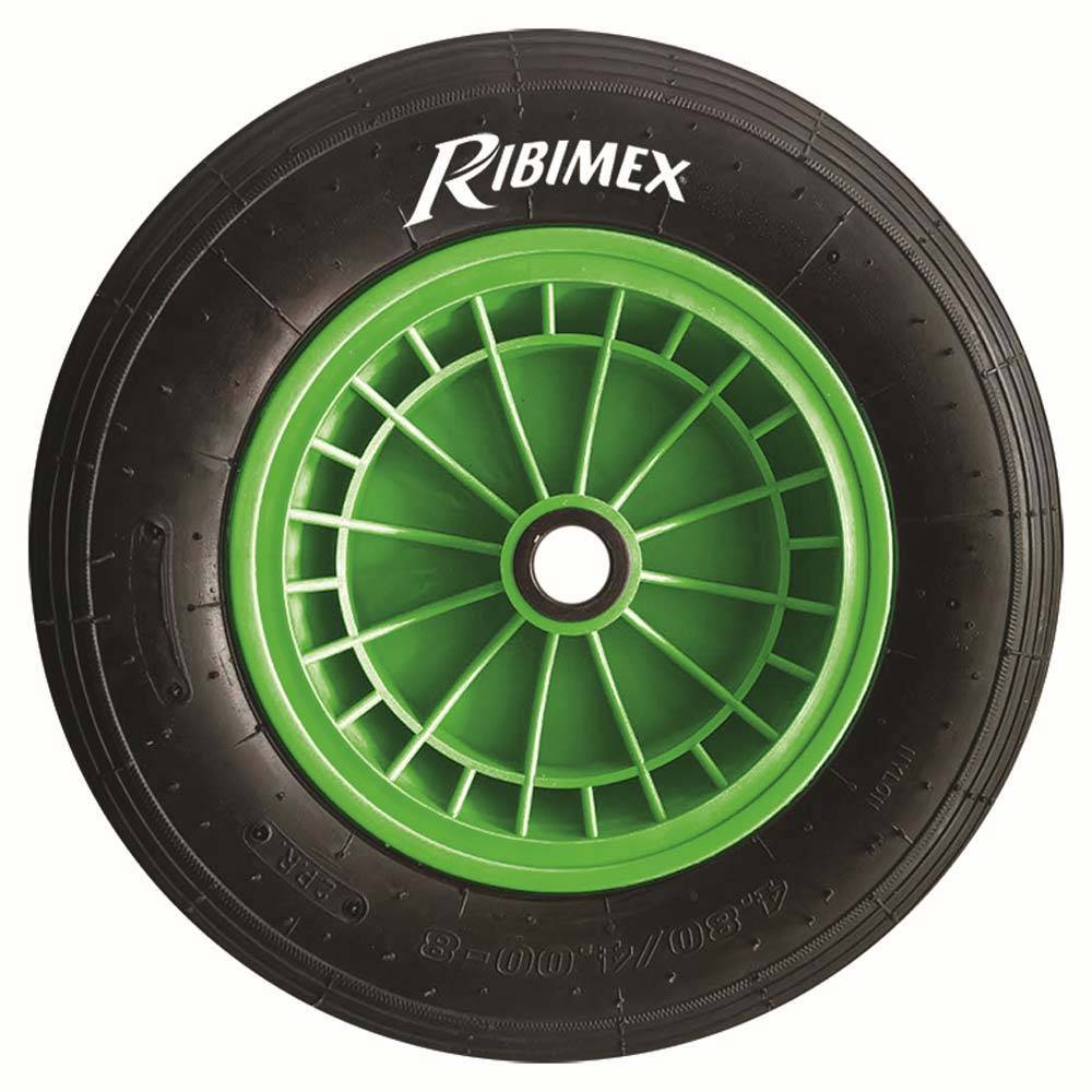 Roue gonflable pour brouette 400x105X25 roulement a aiguille-0