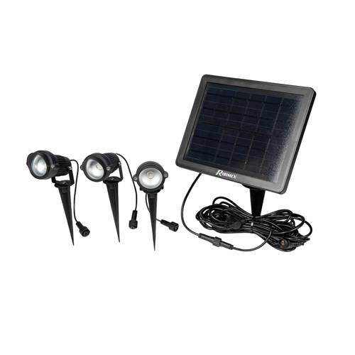 Spot solaire par 3, 3 x 100 lumens-0