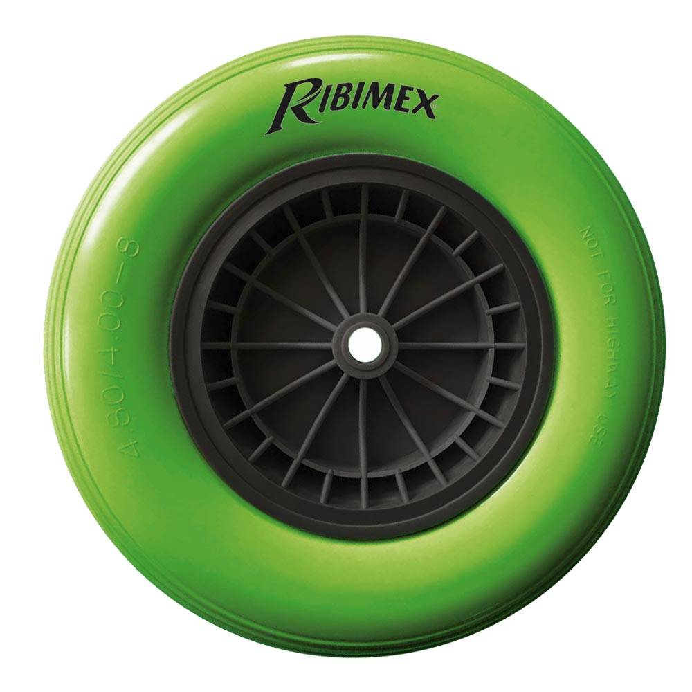 Roue increvable pour brouette 400mm axe 20mm-0