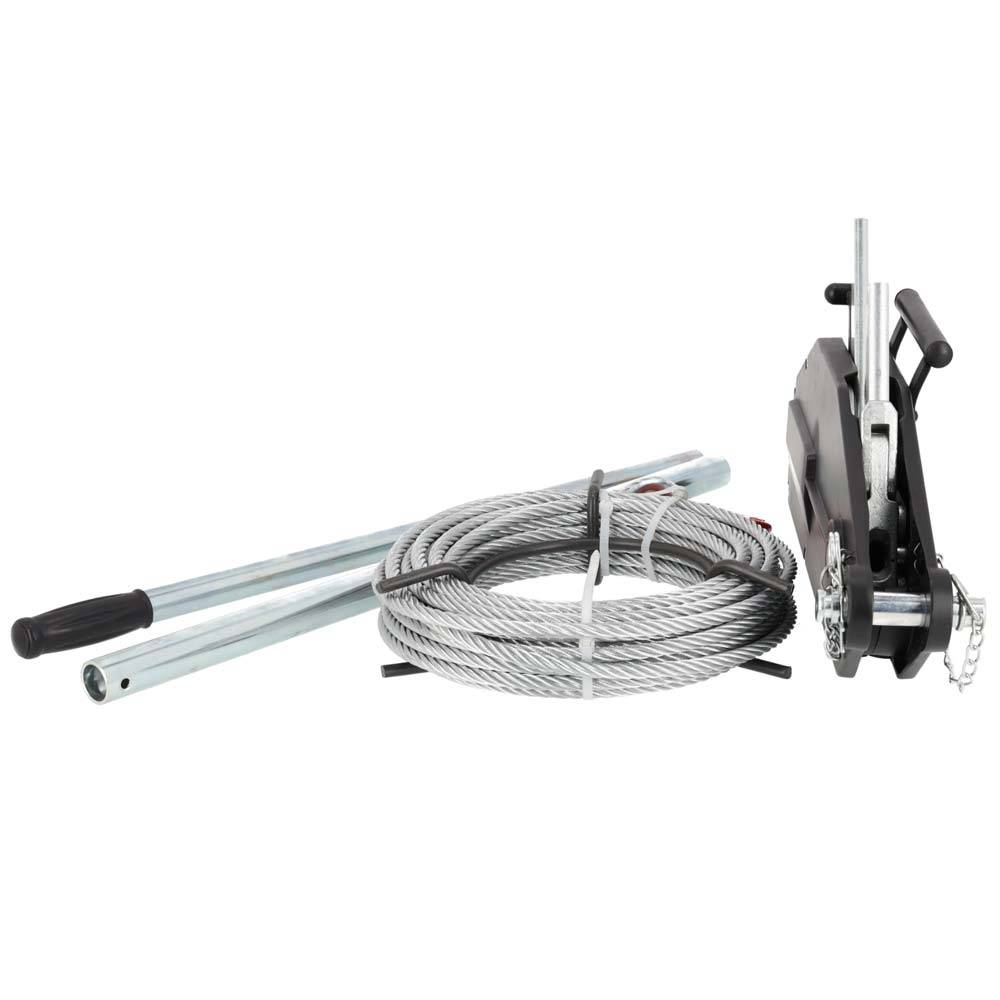 Tire-fort PRO 1,6 tonnes câble 20m diamètre 11mm tractage et levage-4