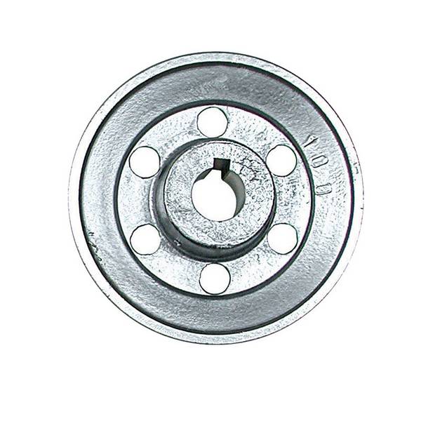 Poulie aluminium diam 100 arbre 19mm