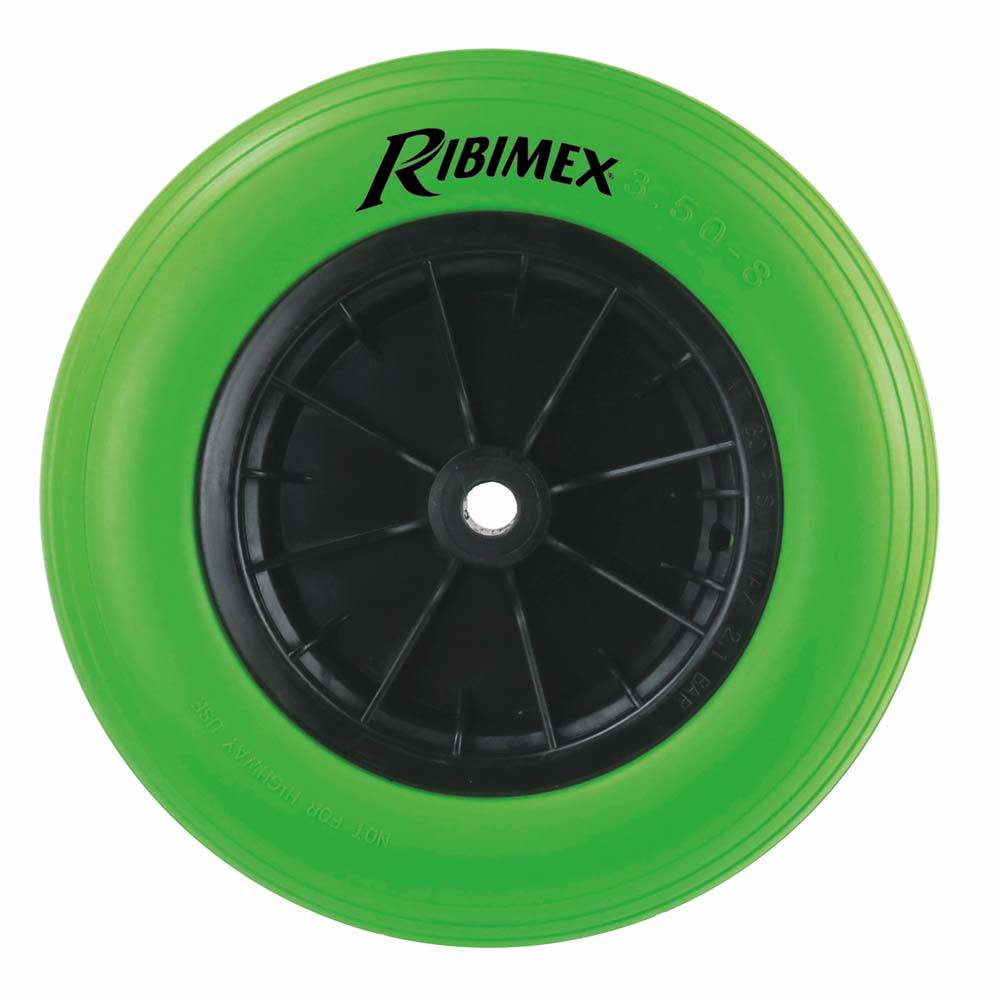 Roue increvable 360mm axe 20mm roule. aiguilles-0