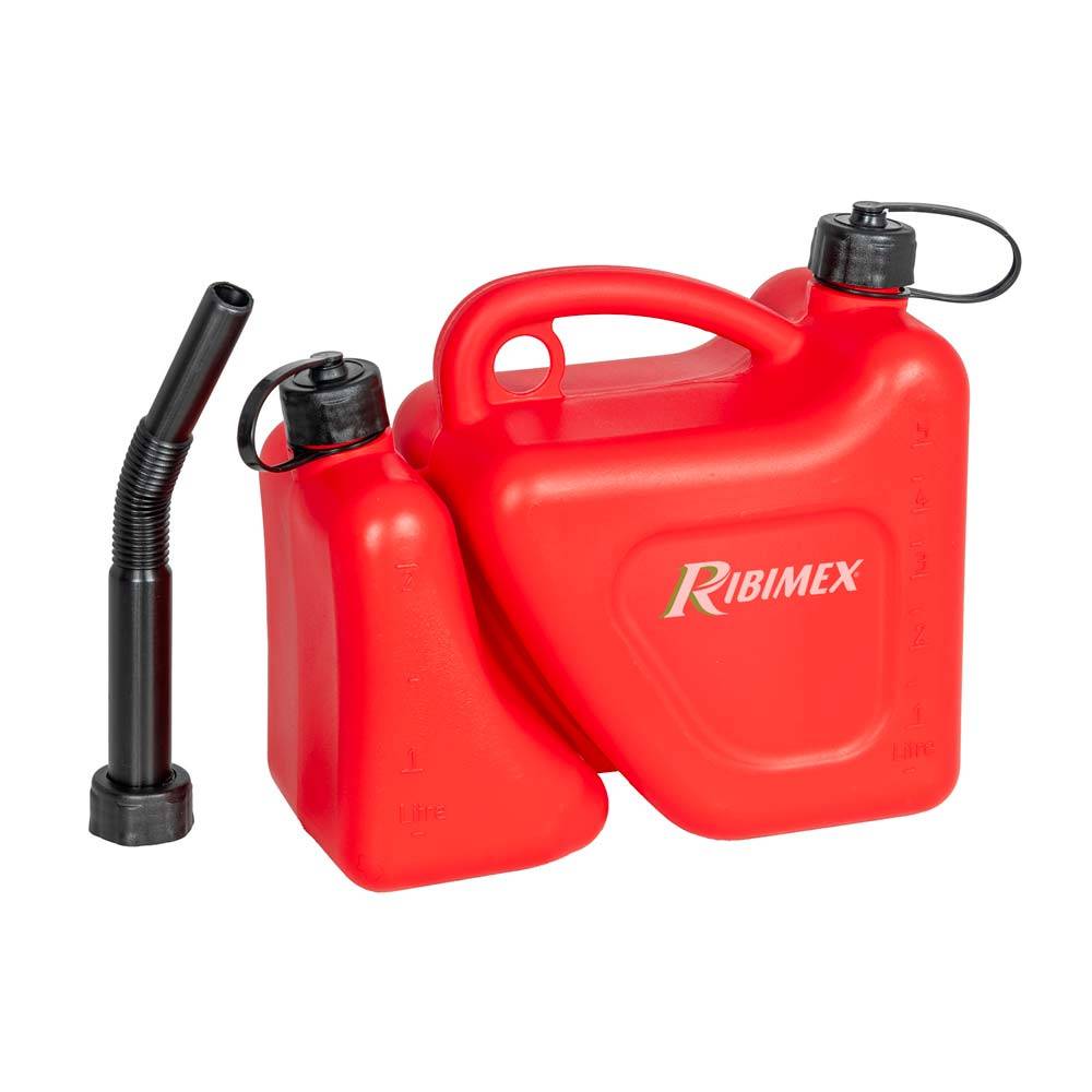 Jerrican double compartiment 5l et 2l bec flexible-0