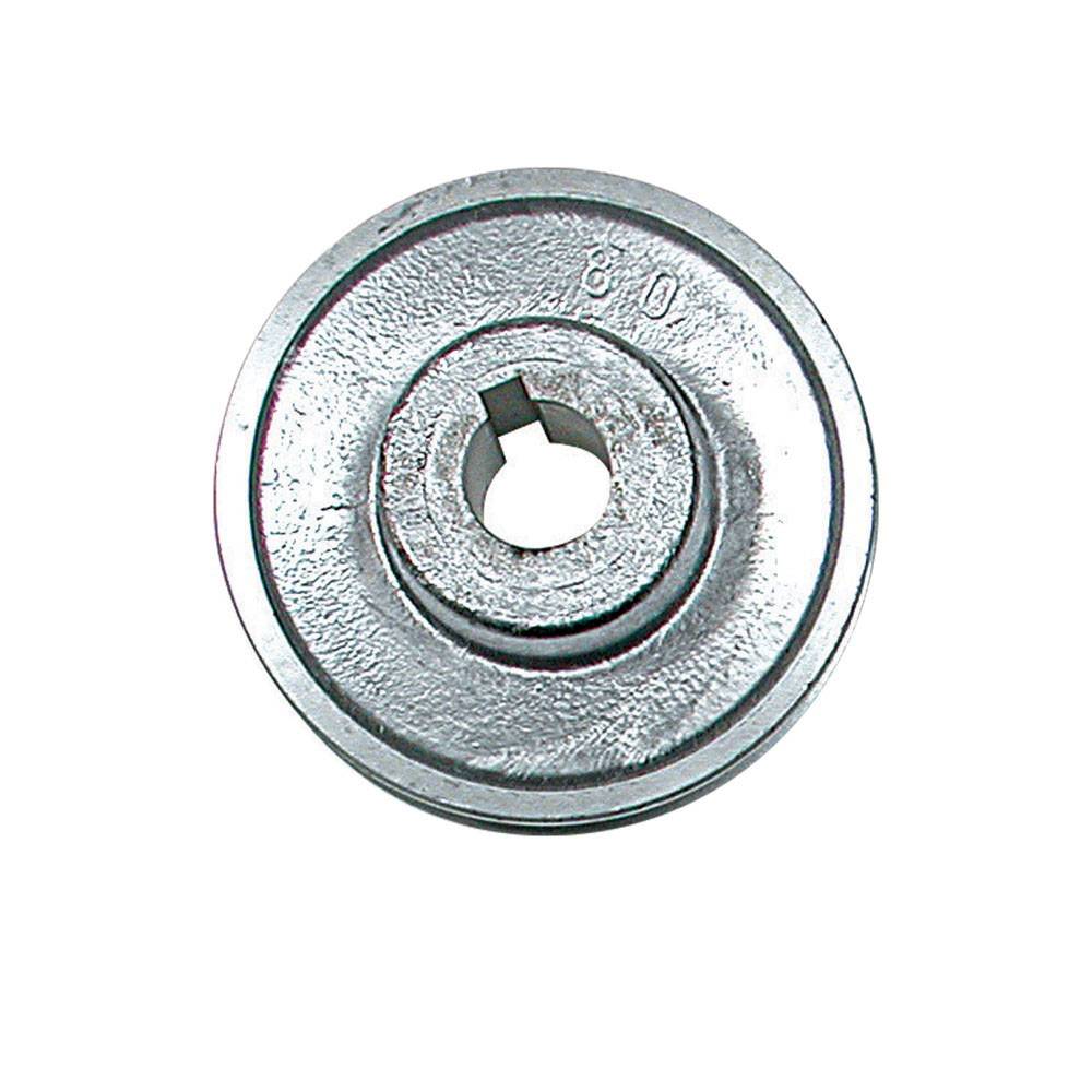 Poulie aluminium diam 80 arbre 19mm-0