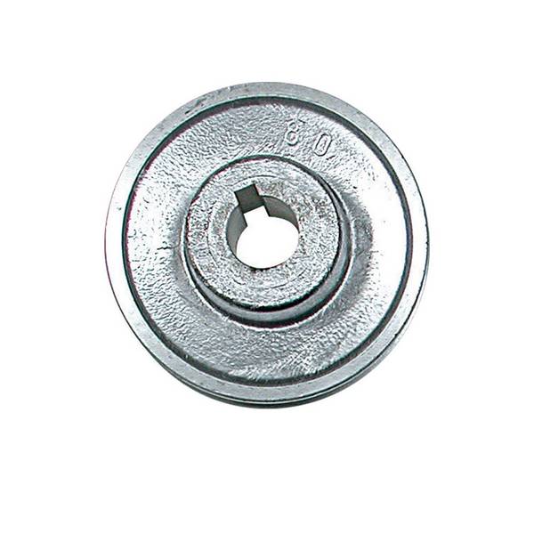 Poulie aluminium diam 80 arbre 28mm