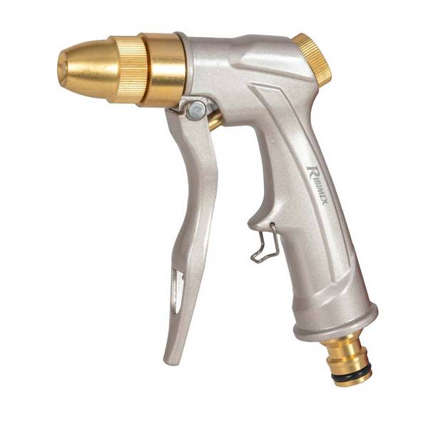 Pistolet arrosage métal laqué raccord rapide