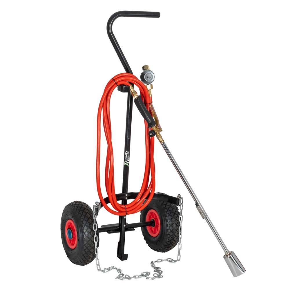 Kit désherbeur thermique tuyau 5m chariot roues gonflables-0