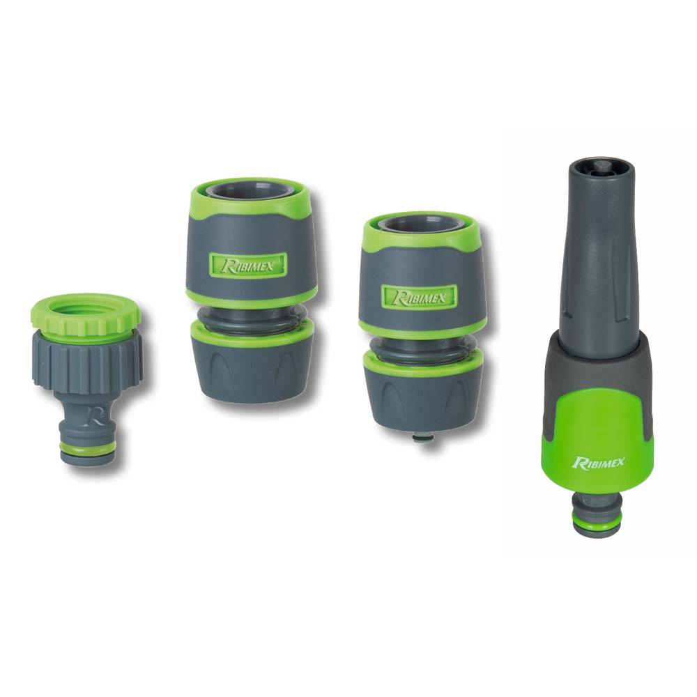 Kit d'arrosage bi-matière Soft-Touch lance, raccord, nez de robinet-0