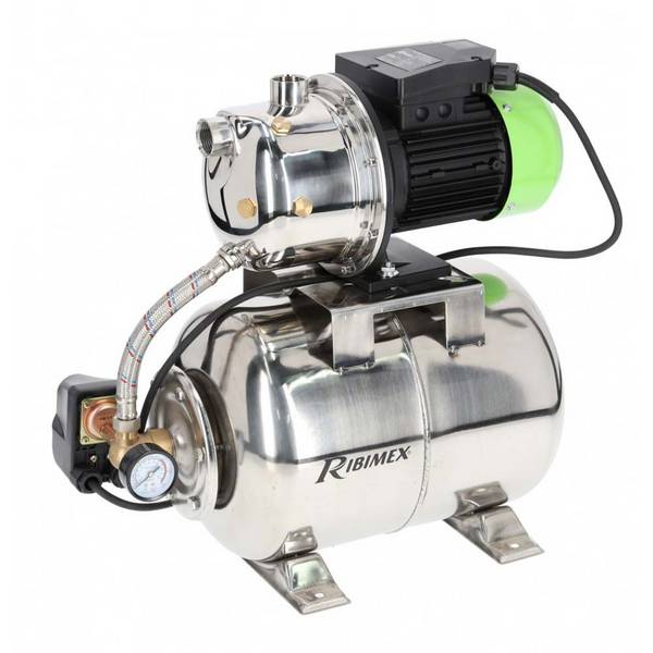 Pompe Surpresseur 24l Avec Jet101 970w Inox  Ribiland  prsi24jet101i
