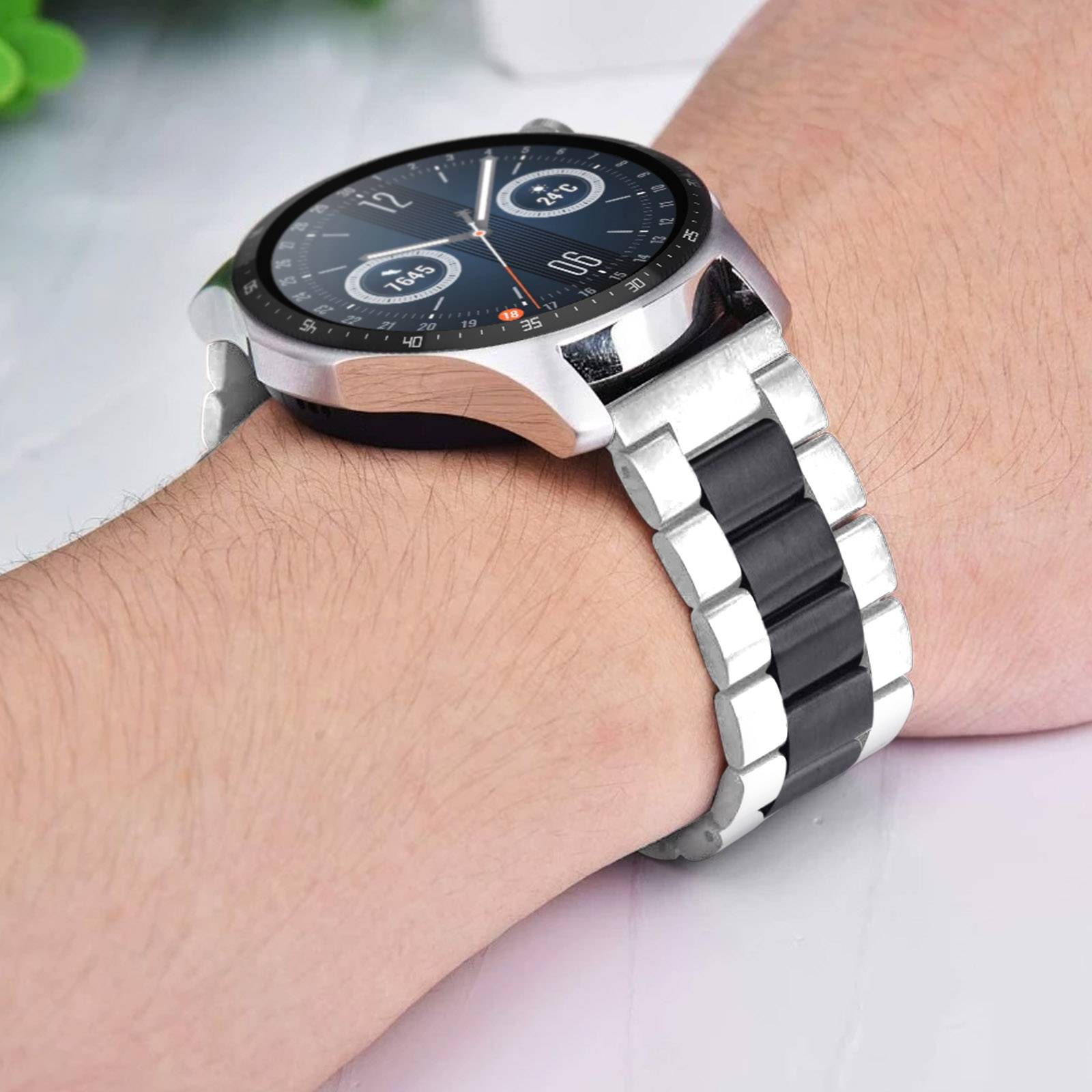 Bracelet pour Huawei Watch GT Runner / Watch GT 3 46mm Maille-4