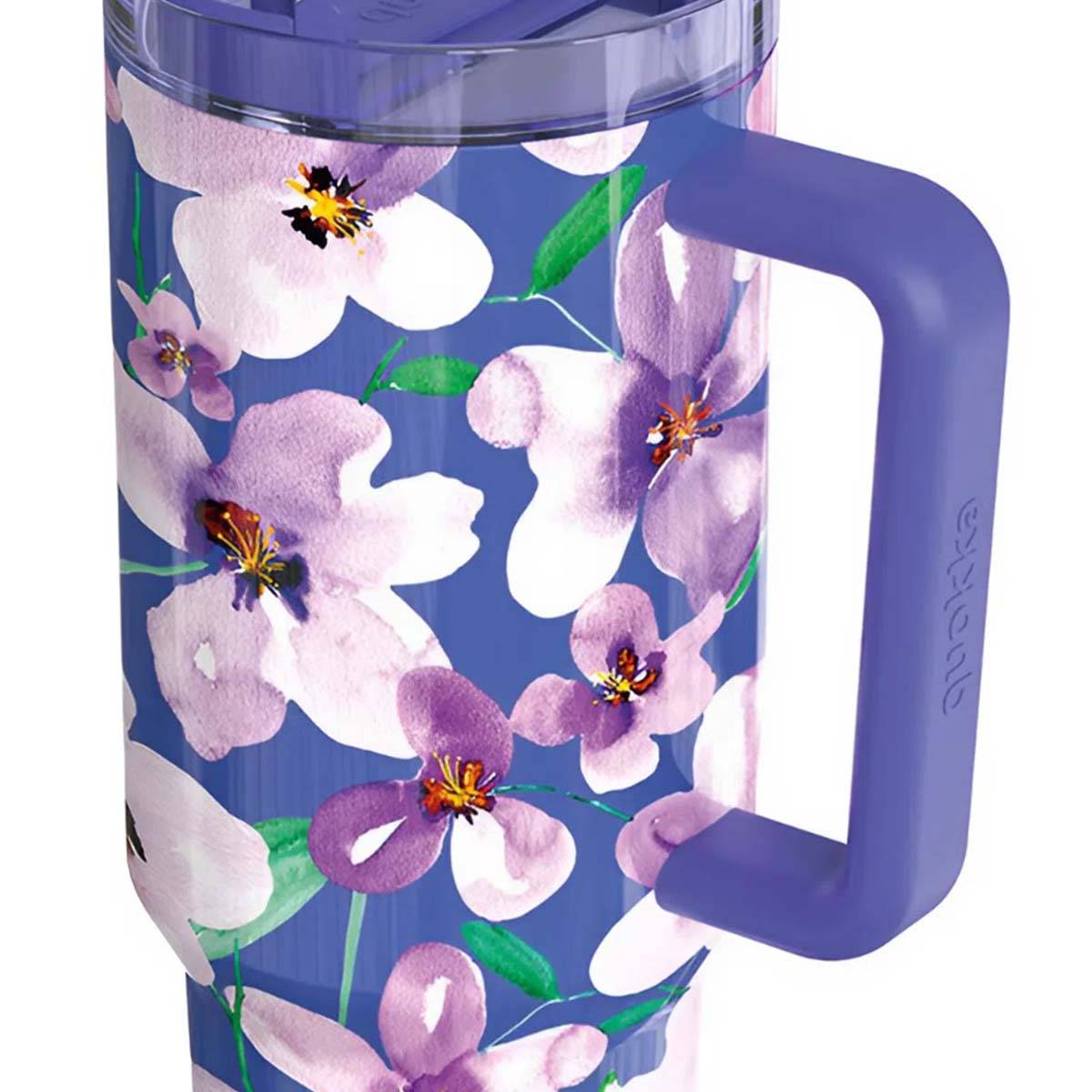 Gobelet Isotherme 1200 ml avec Paille à Motif Floral-3