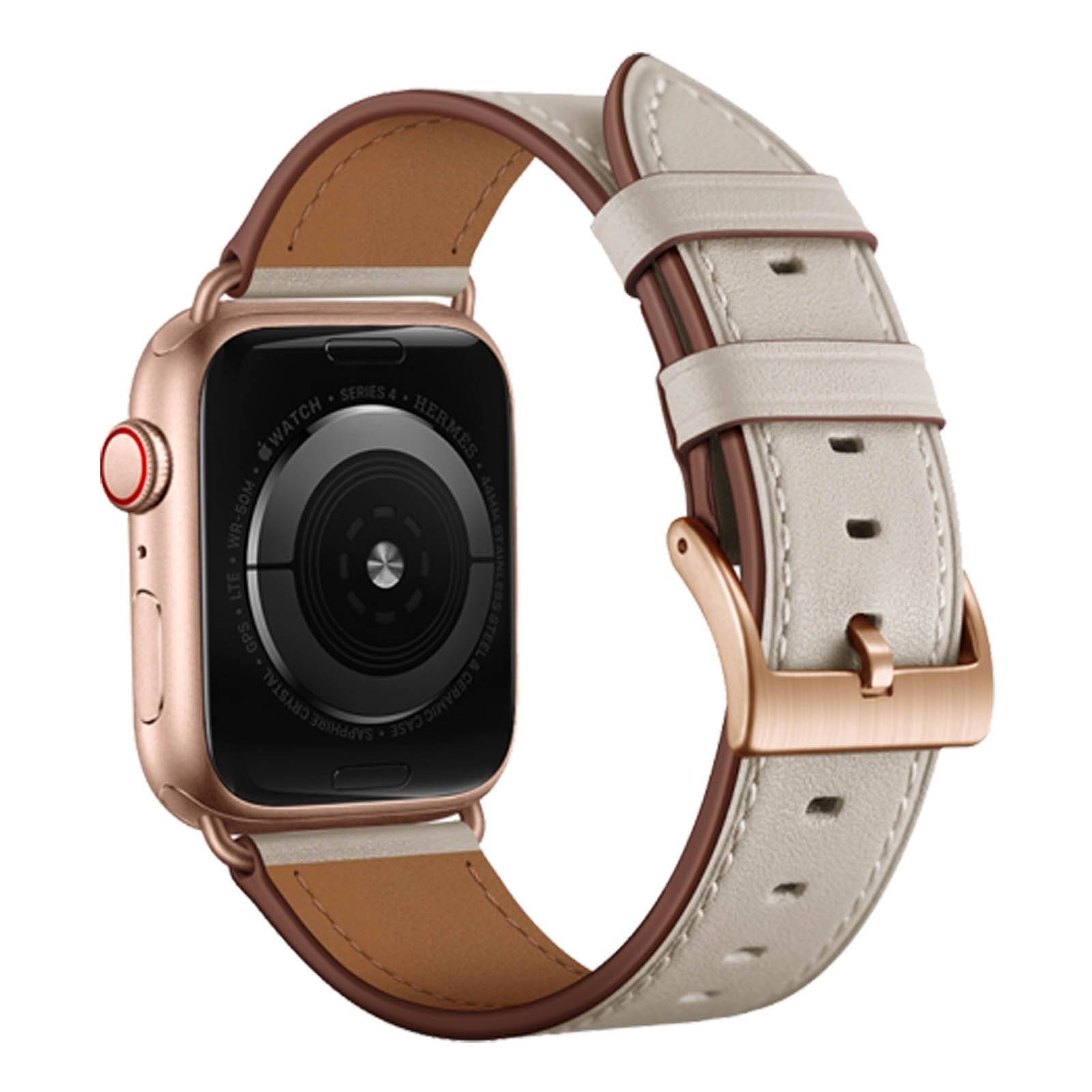 Bracelet pour Apple Watch 41mm / 40mm / 38 mm Cuir véritable-1