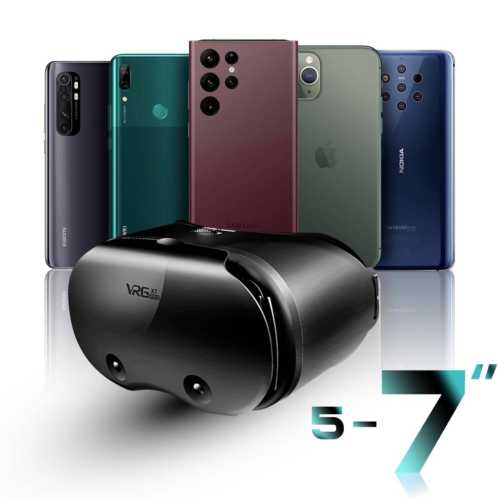 Casque VR Smartphone 5 à 7" Lentilles Anti-lumière bleue Angle de vision 120°-2