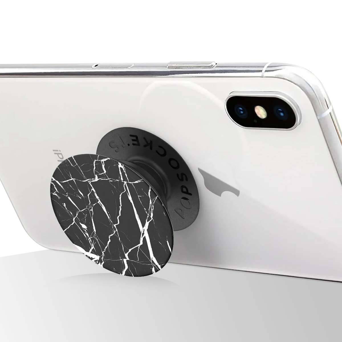 Pop Grip pour Smartphones Gén 2 Design Vagues Nocturnes et Marbre-1