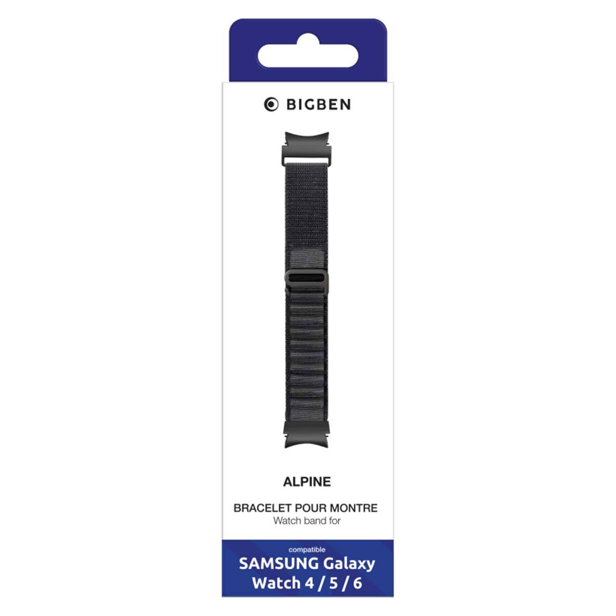 Bracelet pour Galaxy Watch 4/4 Classic/5/5 Pro/6/6 Classic Boucle alpine-4