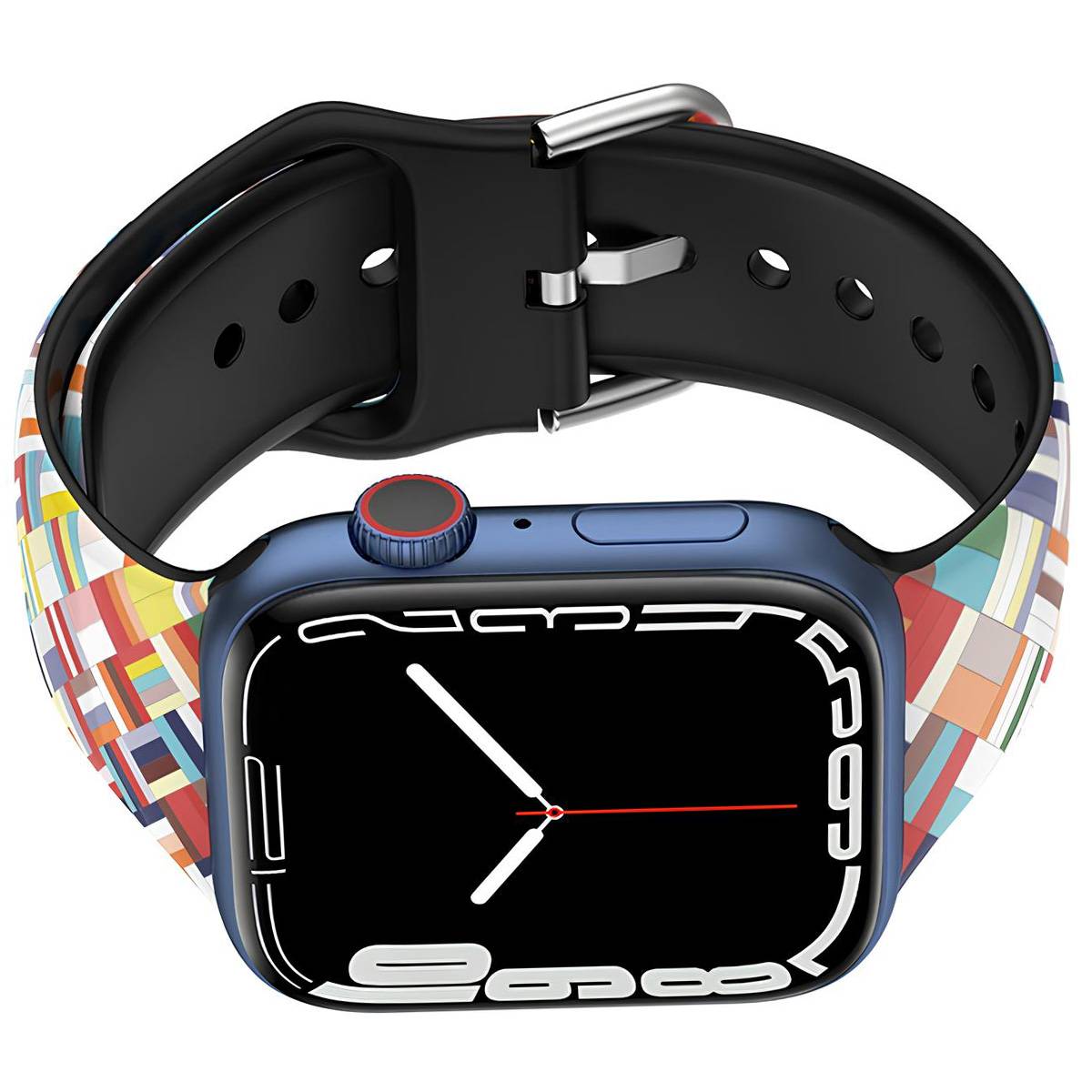 Bracelet pour Apple Watch 38/40/41mm Patchwork en TPU Abstract-2