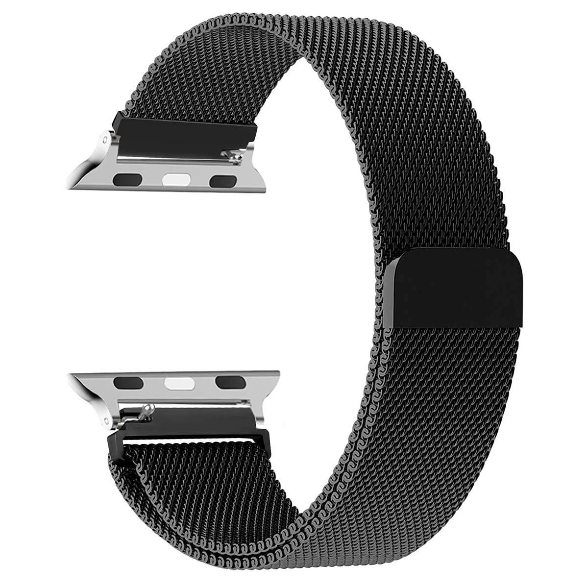 Bracelet pour Galaxy Watch 4/4 Classic/5/5 Pro/6/6 Classic Milanais Acier-0
