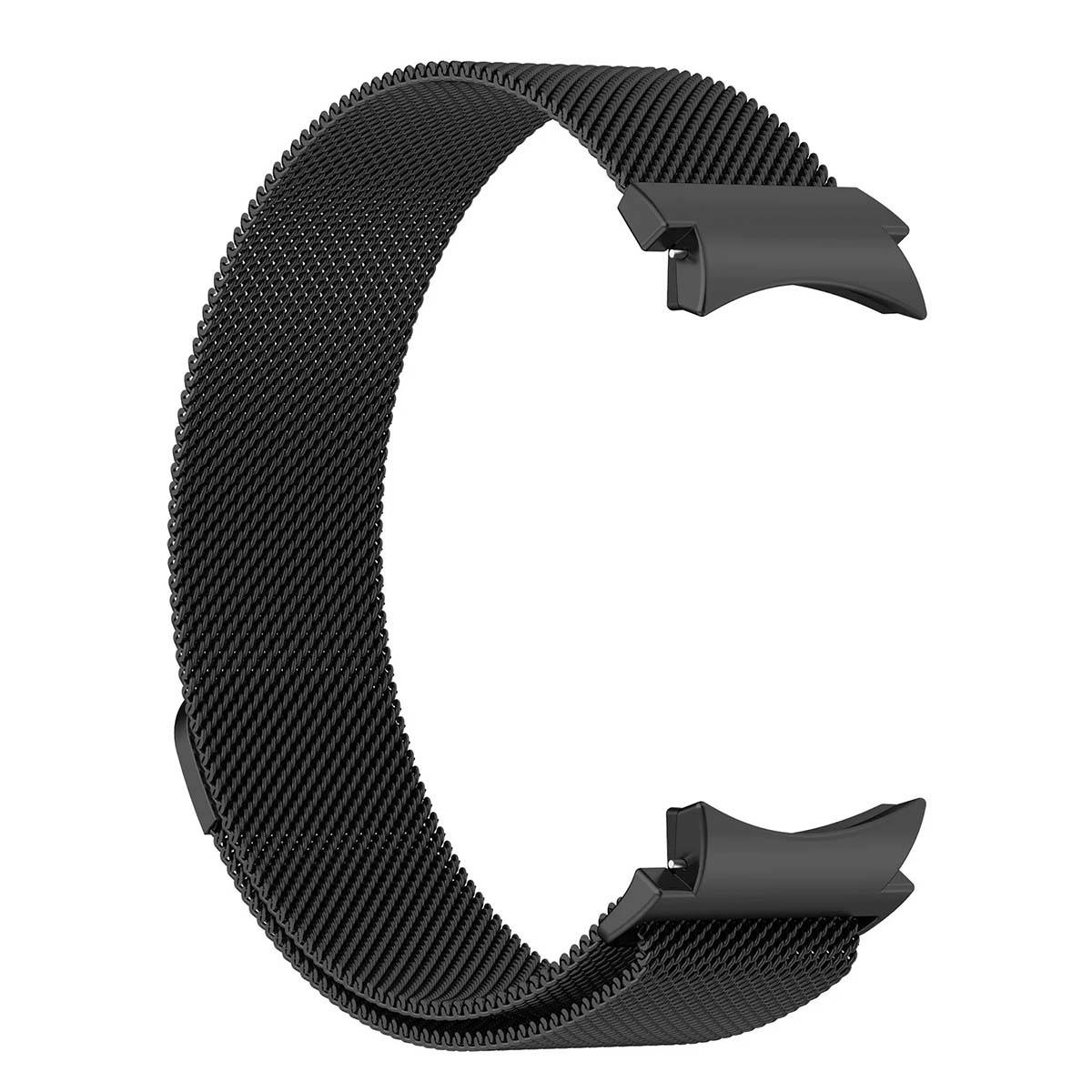 Bracelet pour Galaxy Watch 4/4 Classic/5/5 Pro/6/6 Classic Milanais Acier-1