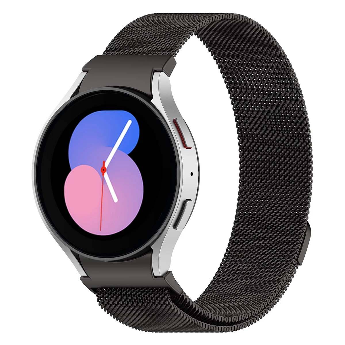 Bracelet pour Galaxy Watch 4/4 Classic/5/5 Pro/6/6 Classic Milanais Acier-2
