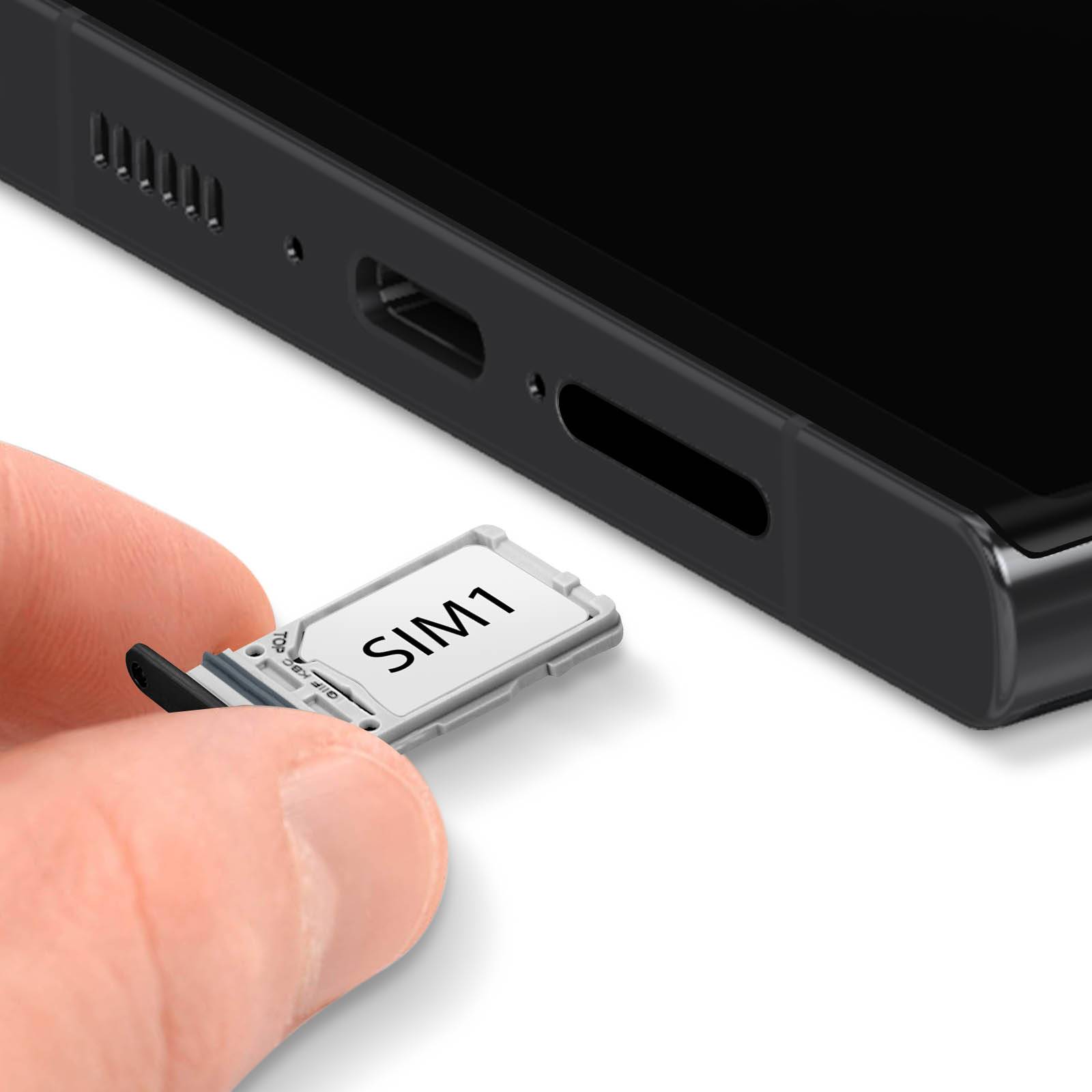 Tiroir Carte SIM pour Samsung Galaxy S23 Ultra Dual Nano SIM Original-2