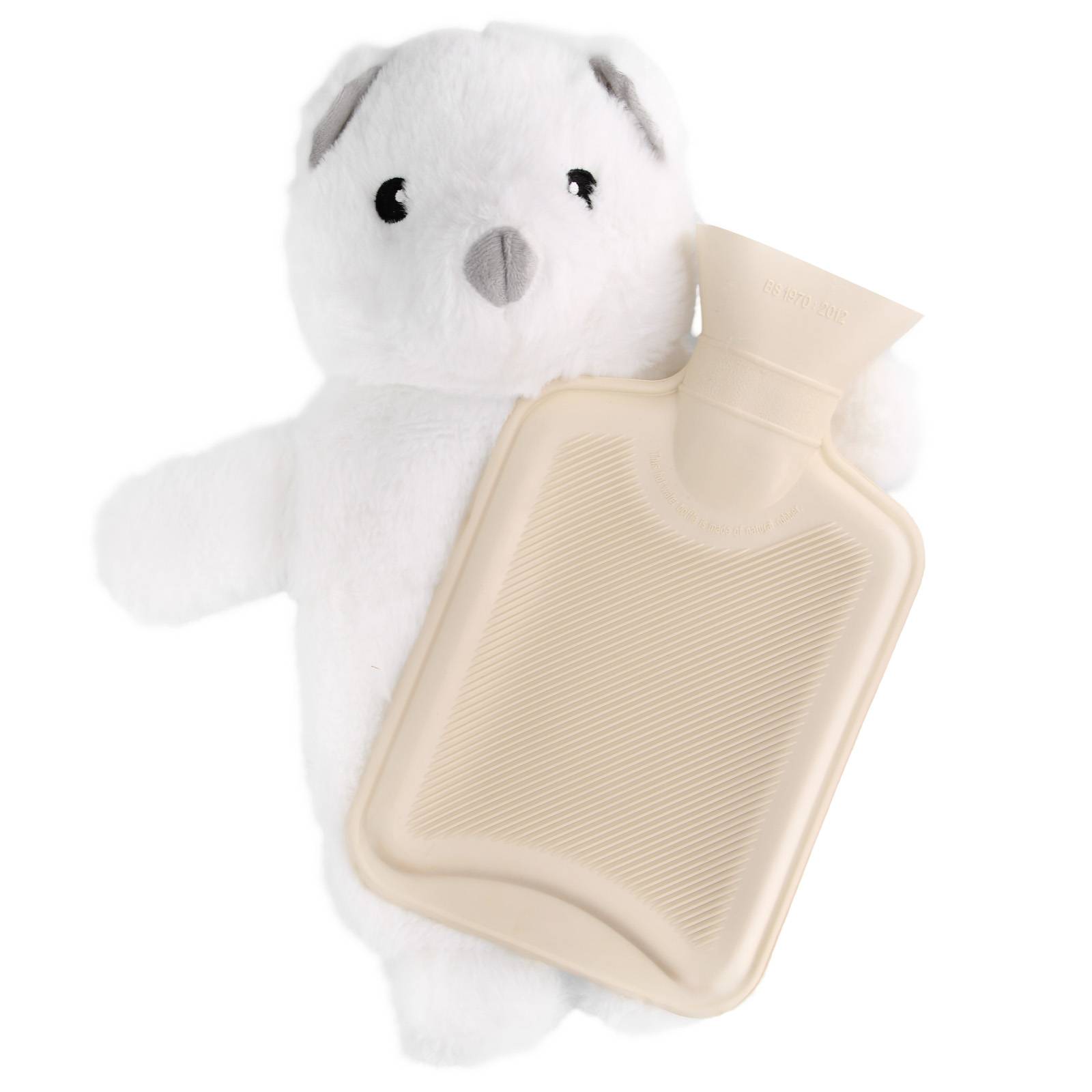 Bouillotte déhoussable en peluche Ourson 750ml-0