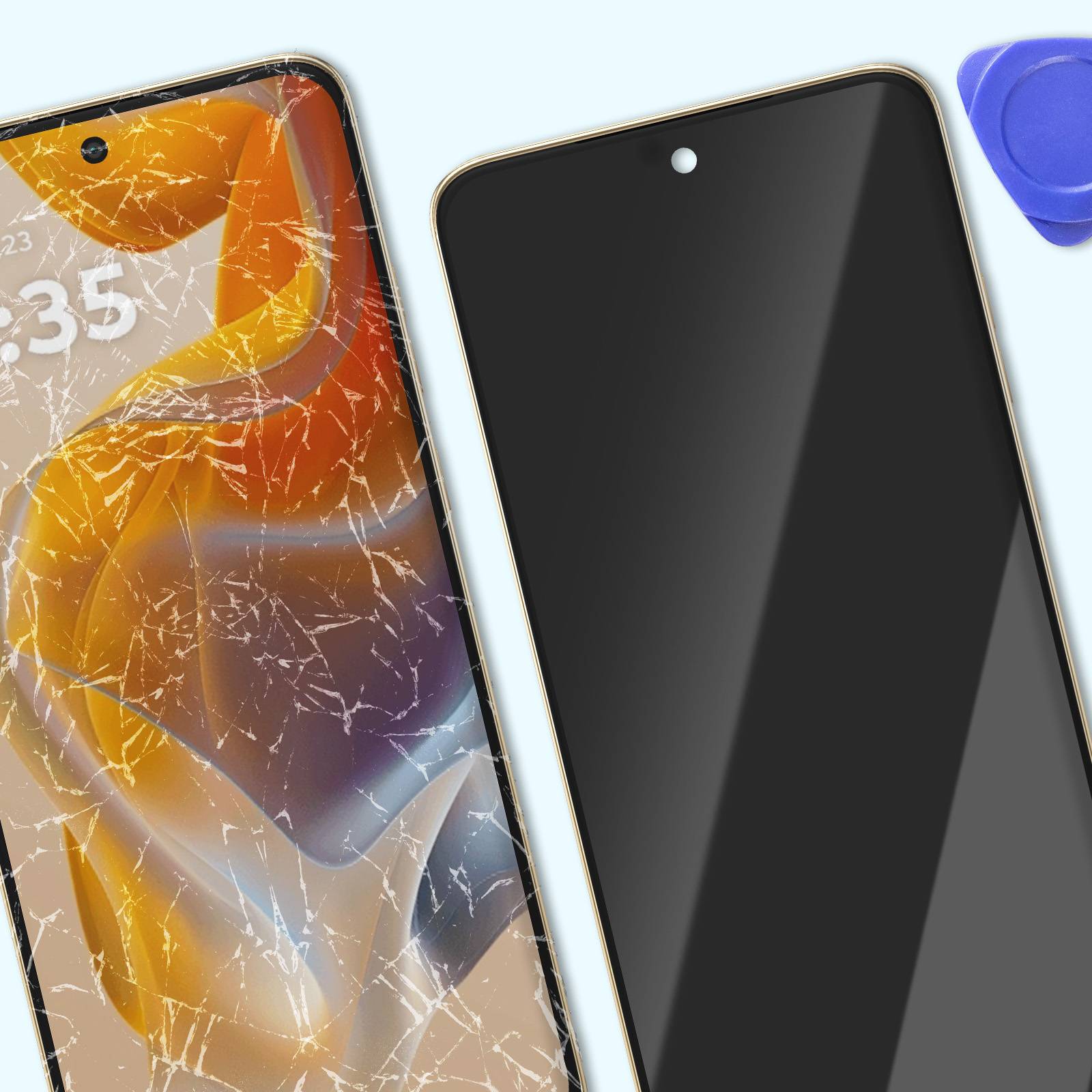 Écran pour Motorola Edge 50 Neo LCD + Vitre Tactile + Châssis Original-3