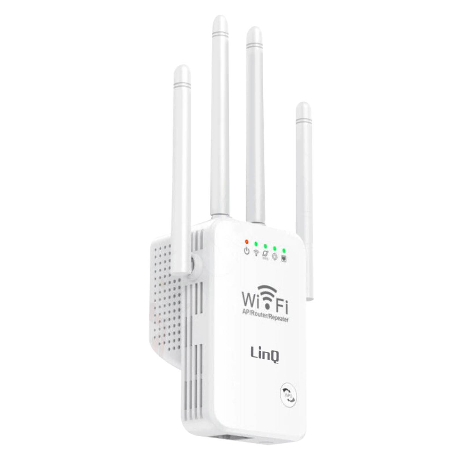 Extendeur Wifi Sans fil Longue Portée 300Mbps 4 Antennes Réglables-0