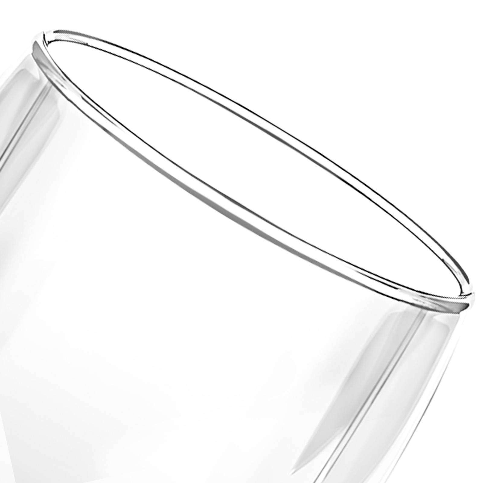 Lot 2 Verres avec Anse Double Paroi 350ml en Verre Borosilicate Solide-3