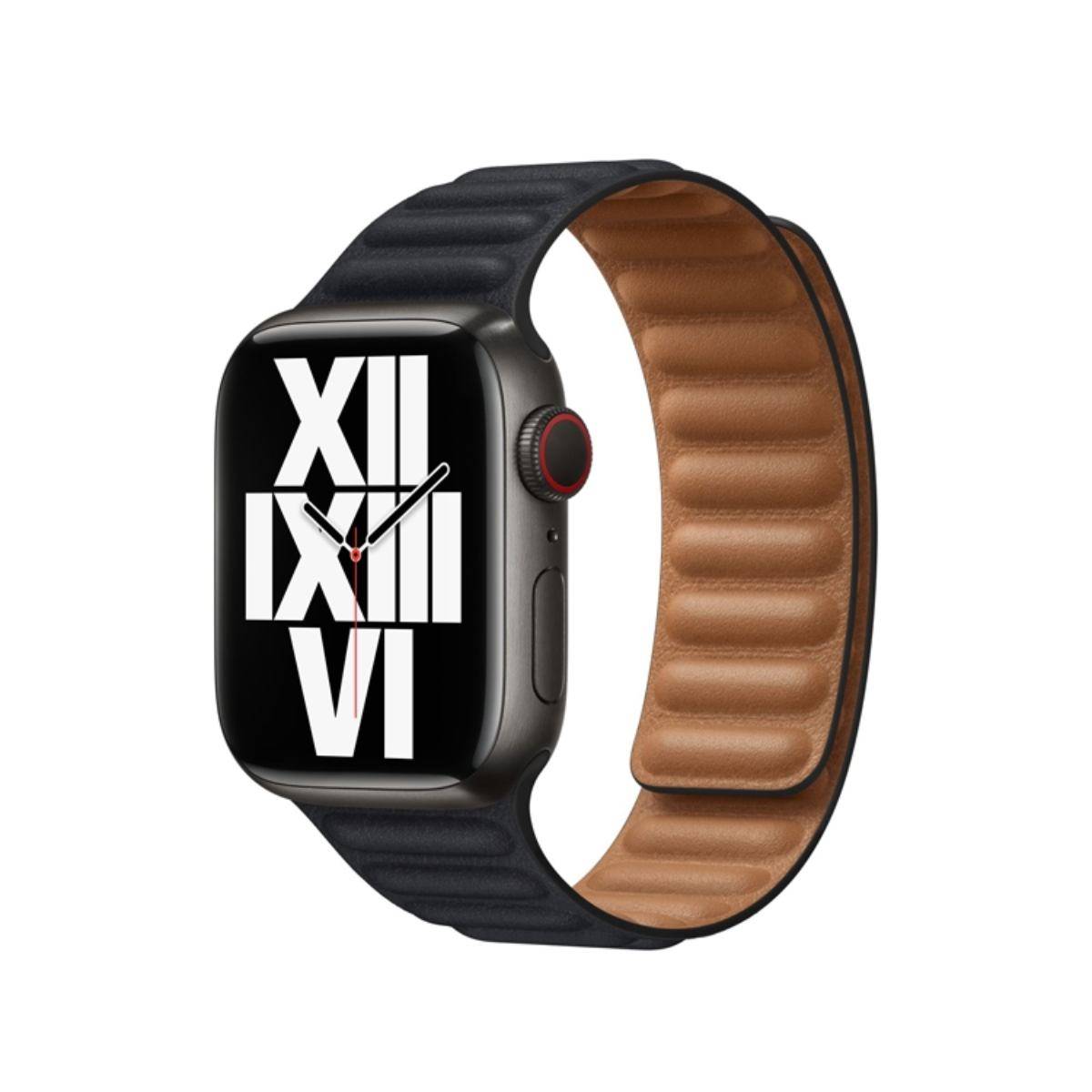 Bracelet pour Apple Watch 42/44 et 45mm à maillons magnétiques-0