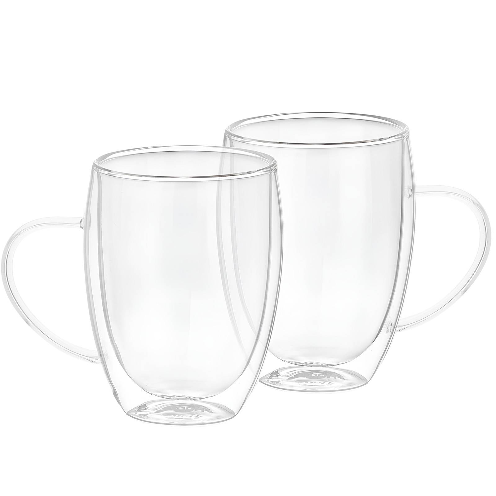 Lot 2 Verres avec Anse 350ml en Verre Borosilicate Solide-0