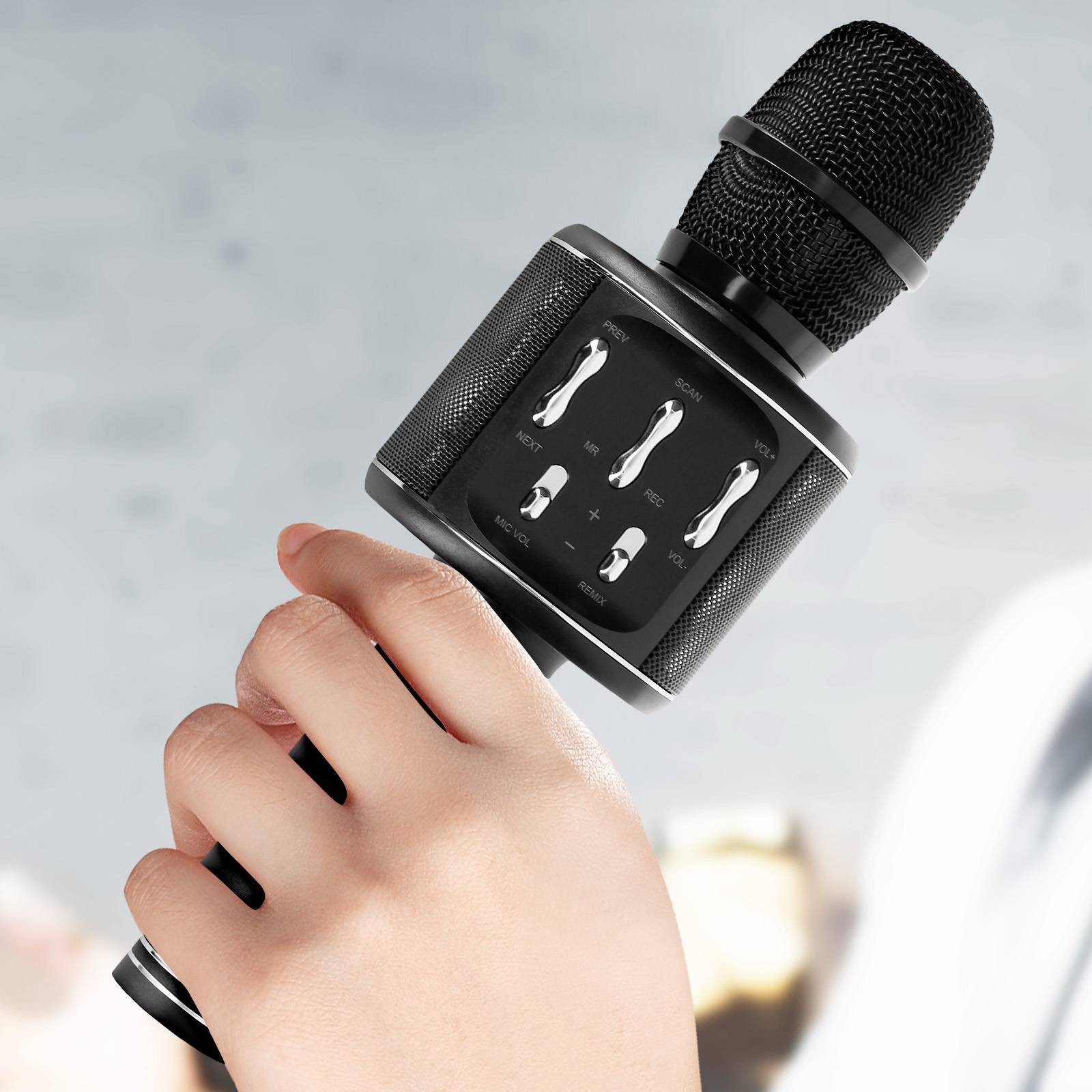 Micro Karaoké sans fil Bluetooth 5W Boutons Multifonctions-2