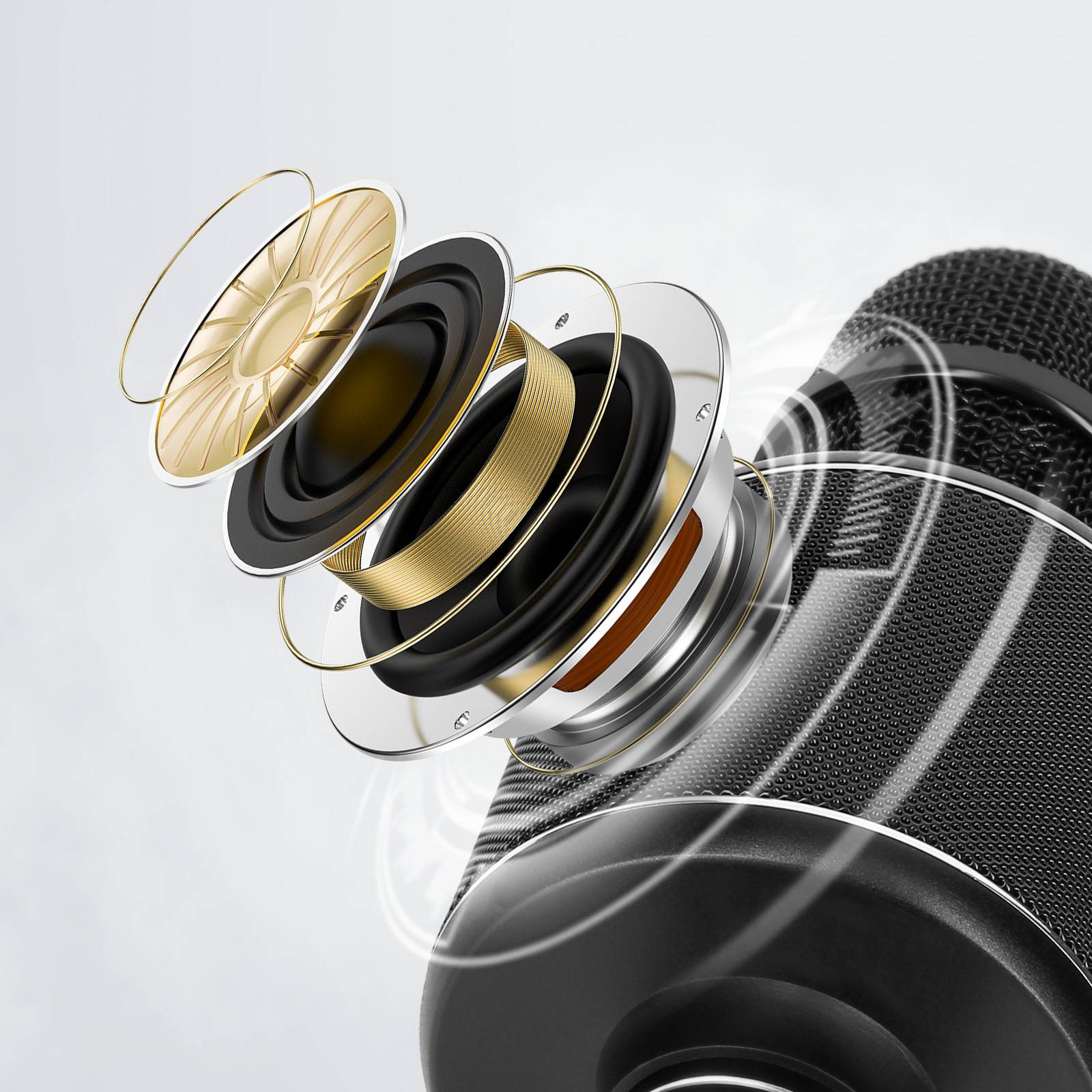 Micro Karaoké sans fil Bluetooth 5W Boutons Multifonctions-3