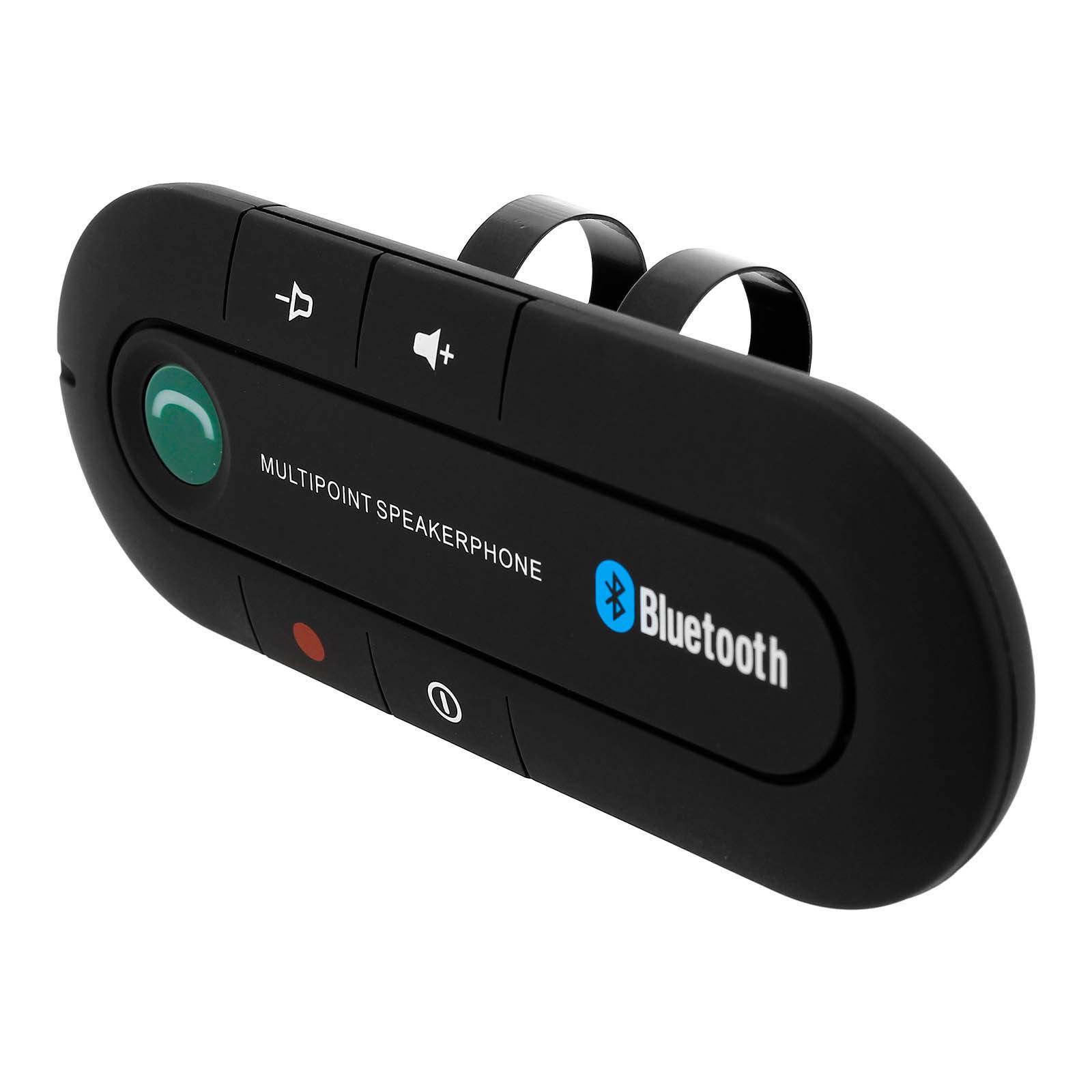 Kit Main Libre Voiture Bluetooth Multipoint Fixation Pare-soleil Autonomie 16h-0