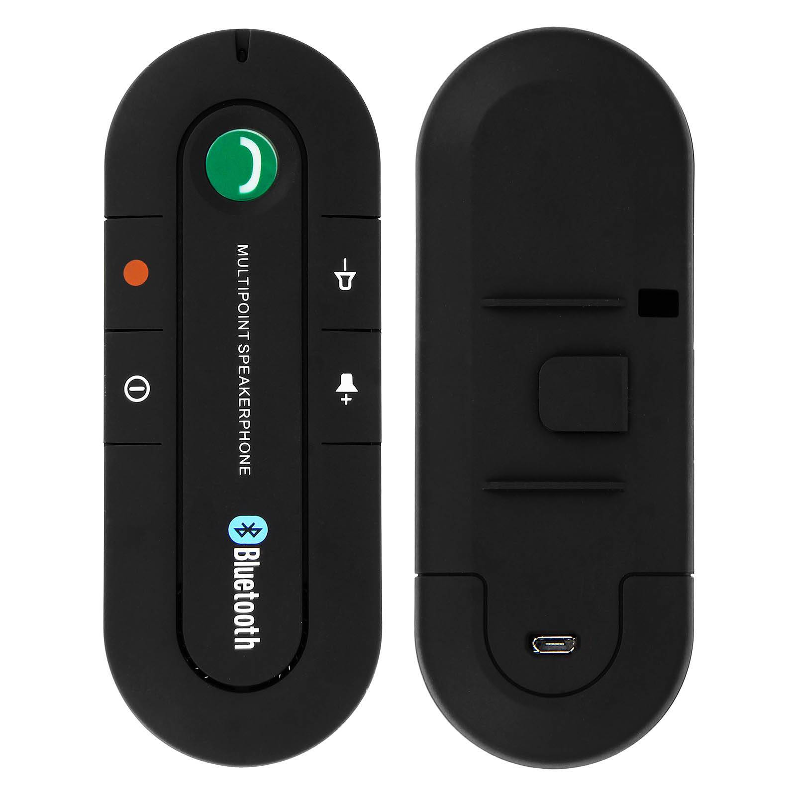 Kit Main Libre Voiture Bluetooth Multipoint Fixation Pare-soleil Autonomie 16h-1