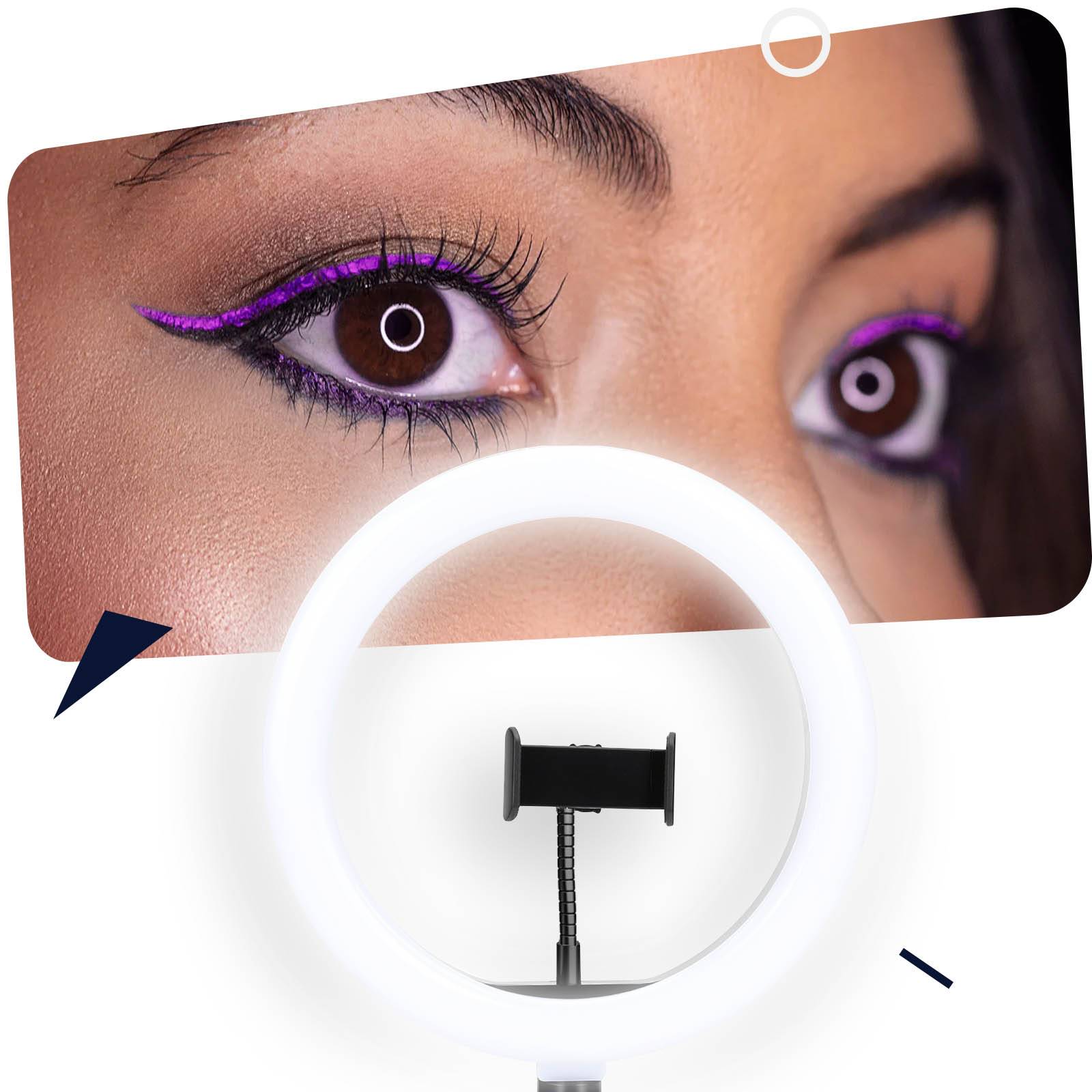 Akashi Ring Light Trépieds blanc/noir-4