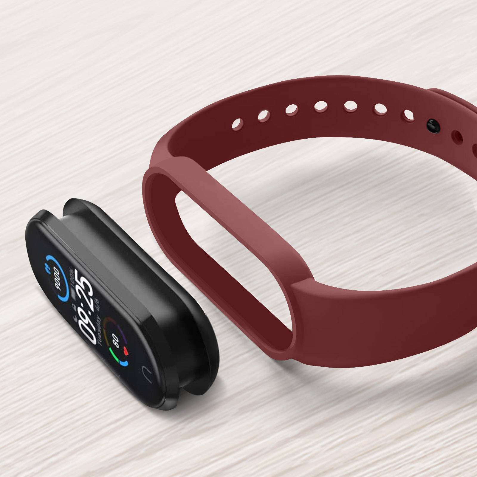 Bracelet Sport pour Xiaomi Mi Band 6 et 5 Silicone Soft-touch-2