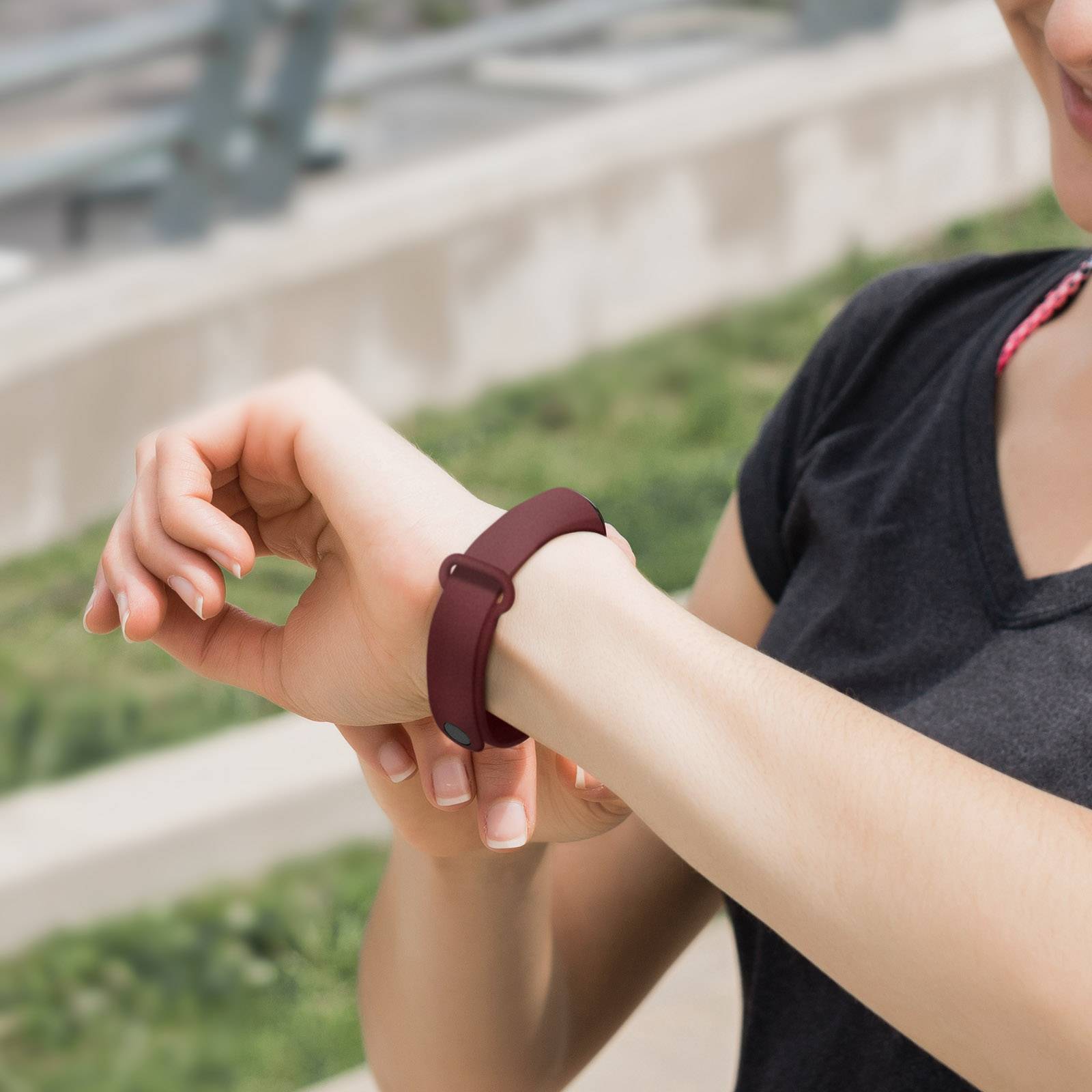 Bracelet Sport pour Xiaomi Mi Band 6 et 5 Silicone Soft-touch-4