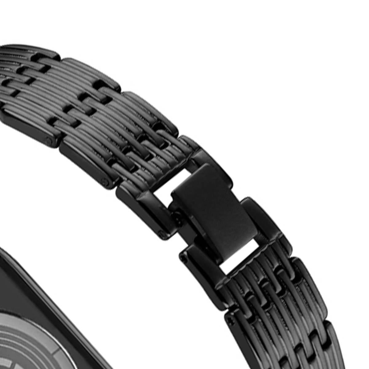 Bracelet pour Apple Watch 42/44/45mm en acier inoxydable Strass-1