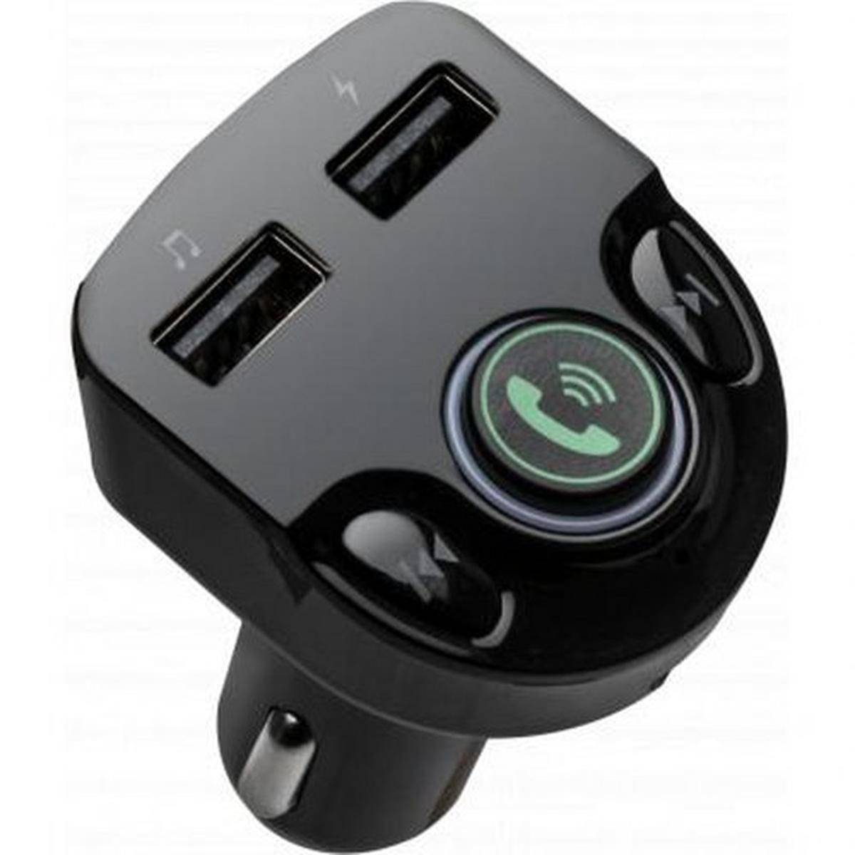 Double Chargeur voiture 2.4A avec transmetteur FM-1