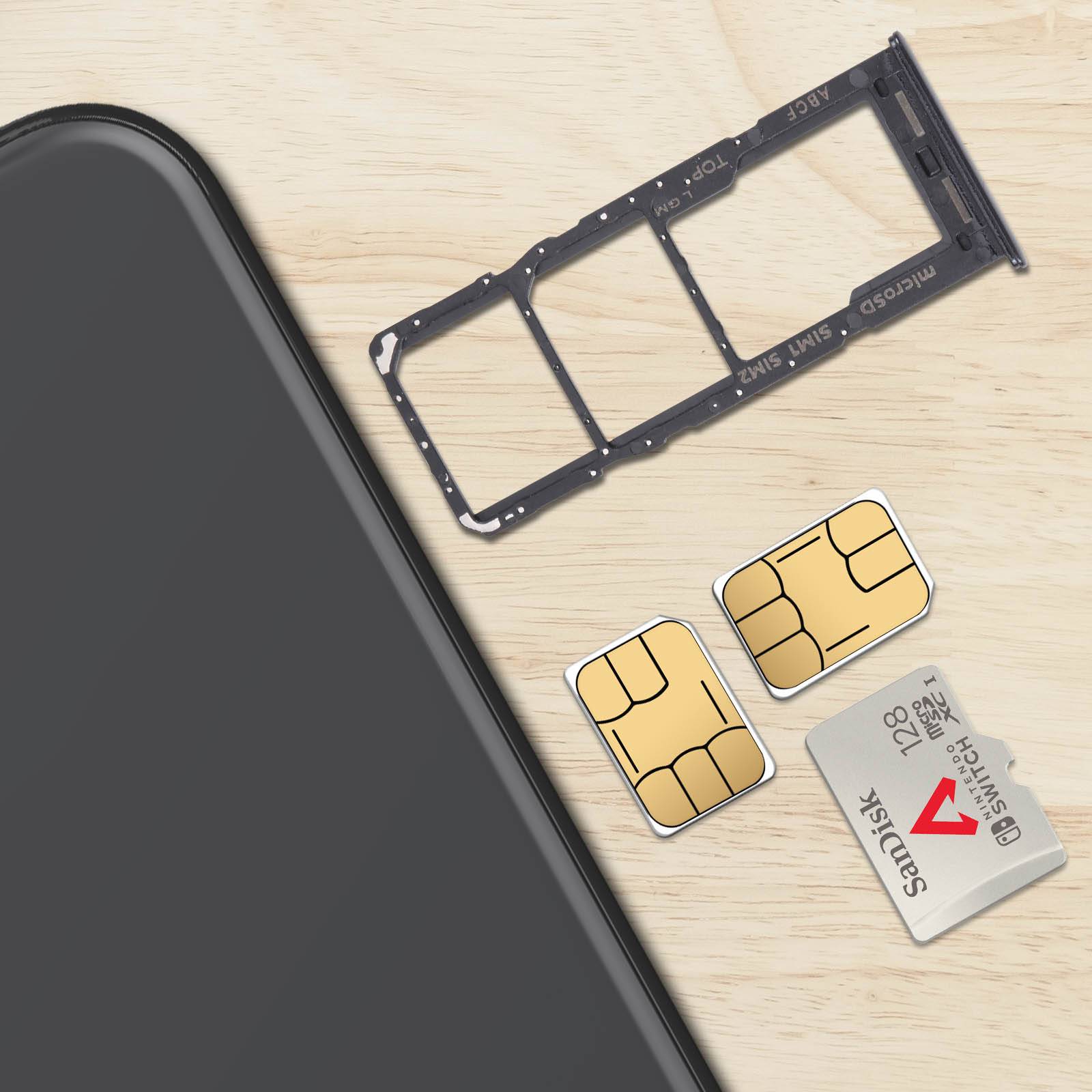 Tiroir Carte SIM pour Samsung A23 5G Dual Nano SIM + Micro-SD Original-2