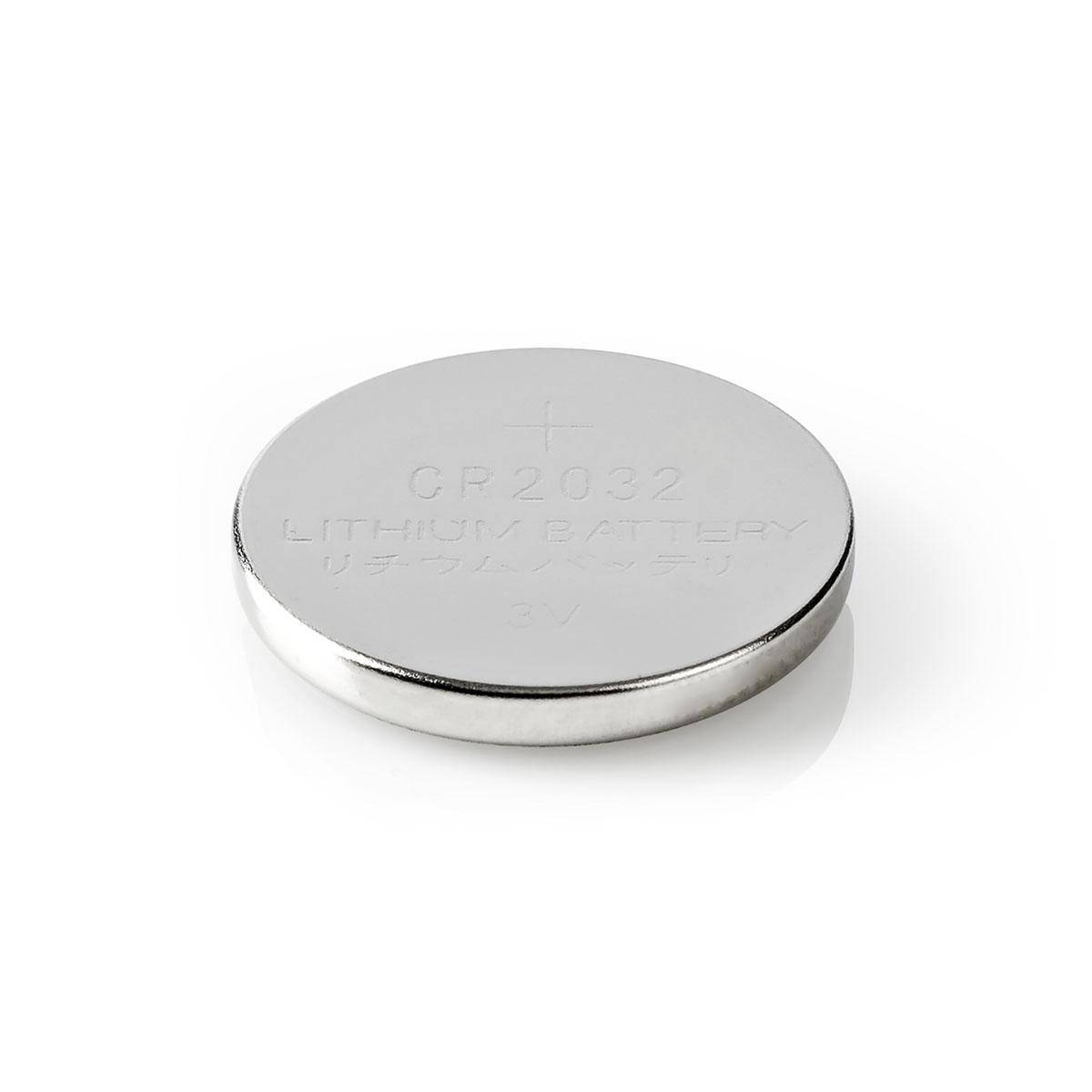 Pack de 5 Piles Boutons Lithium CR2032 3V DC Prêtes à l'Emploi-2