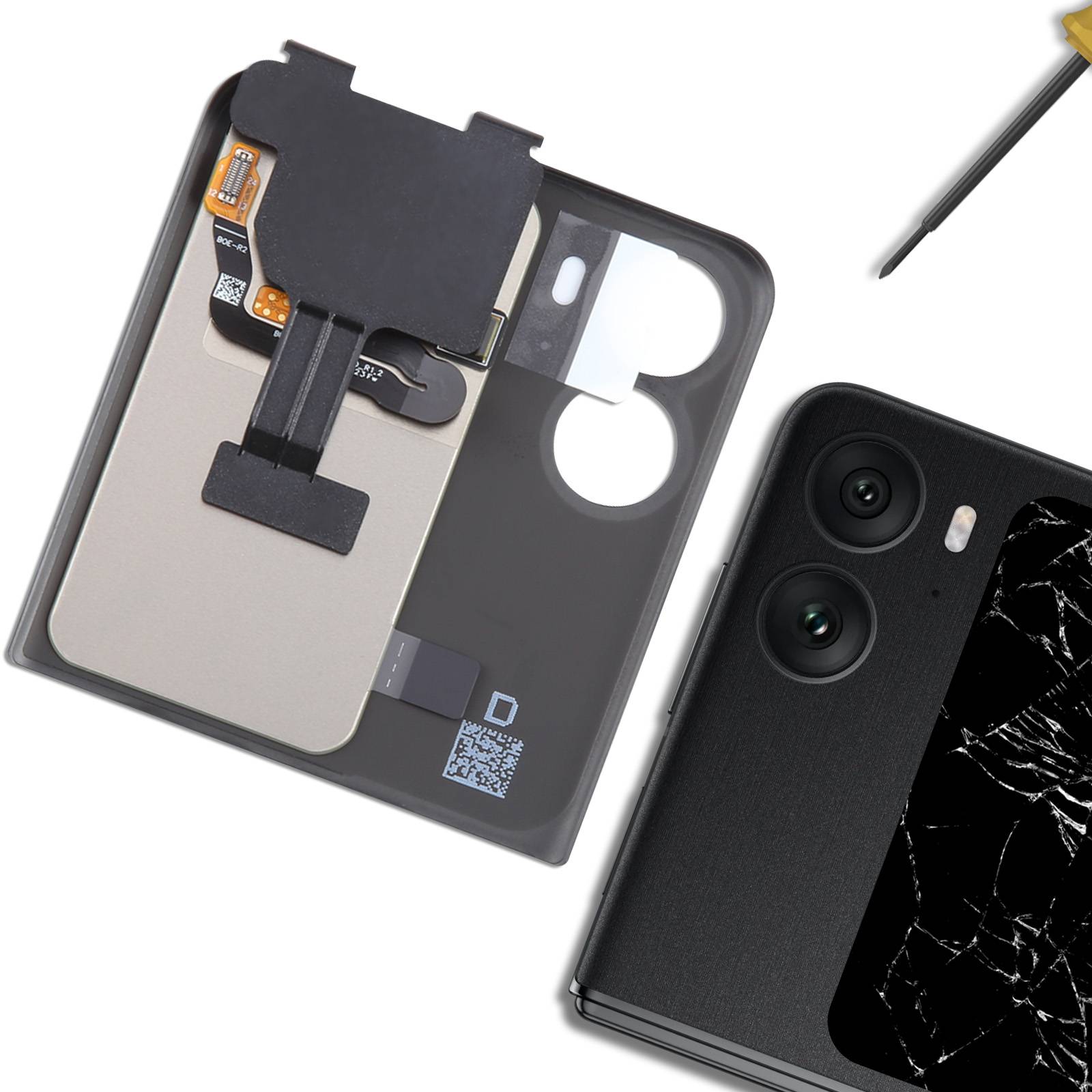 Écran LCD Externe pour Oppo Find N2 Flip avec Vitre Tactile Original-3