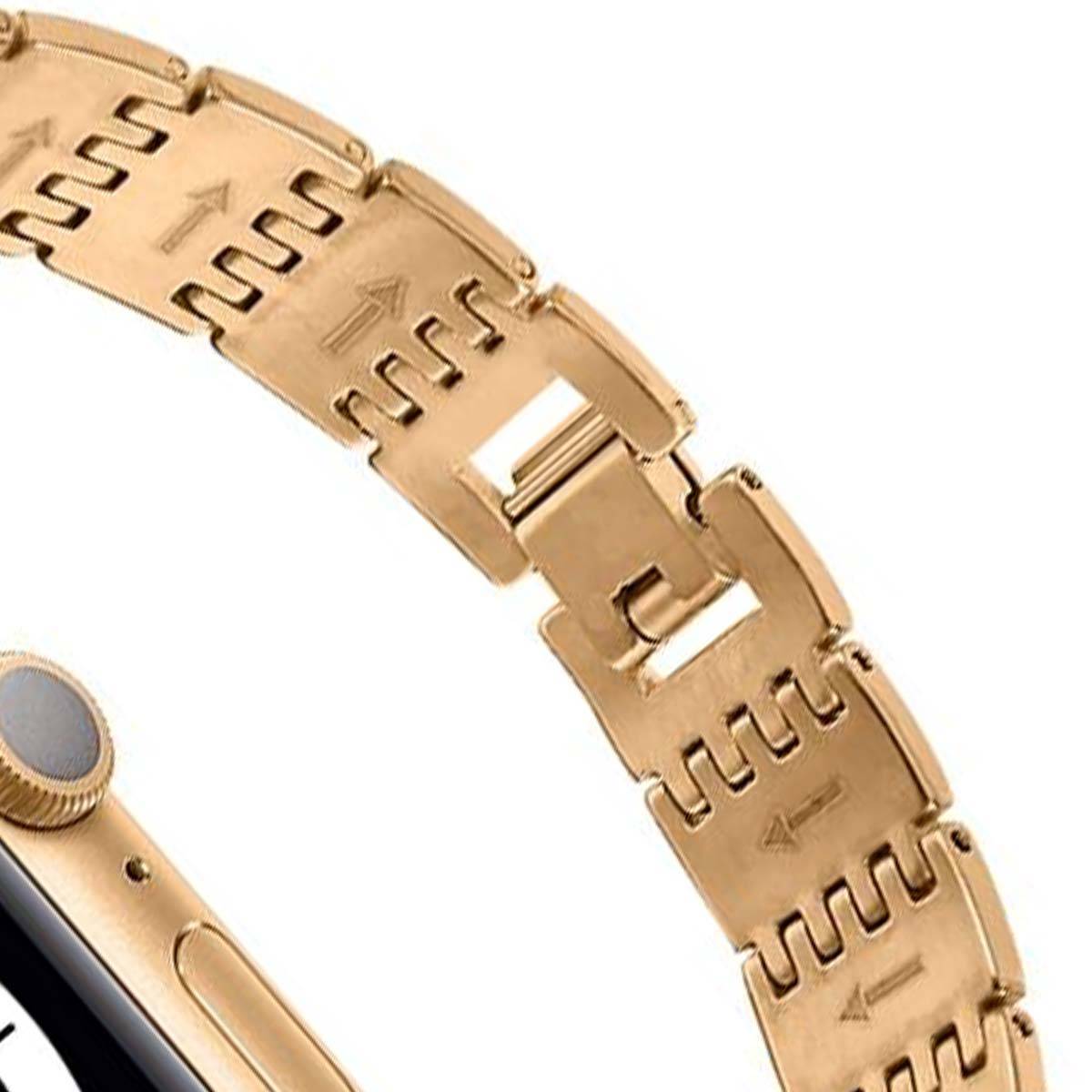 Bracelet pour Apple Watch 42/44/45mm en acier inoxydable Strass-1