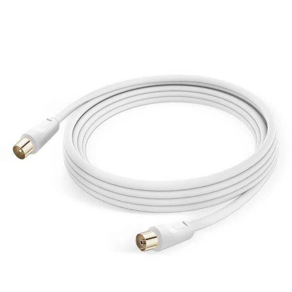 Câble Antenne TV Mâle Femelle Coxial 9.5mm PVC 3m