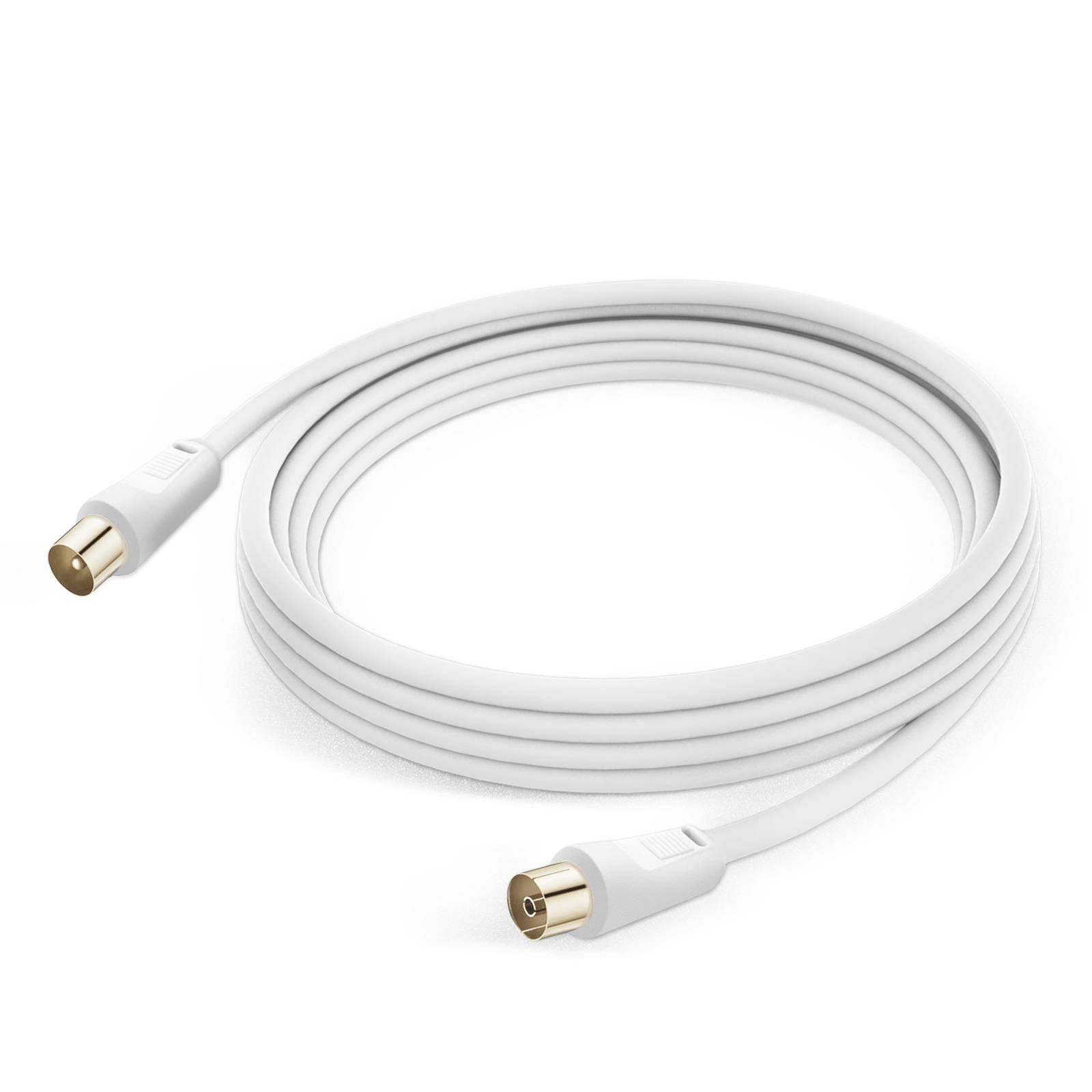 Câble Antenne TV Mâle Femelle Coxial 9.5mm PVC 3m-0