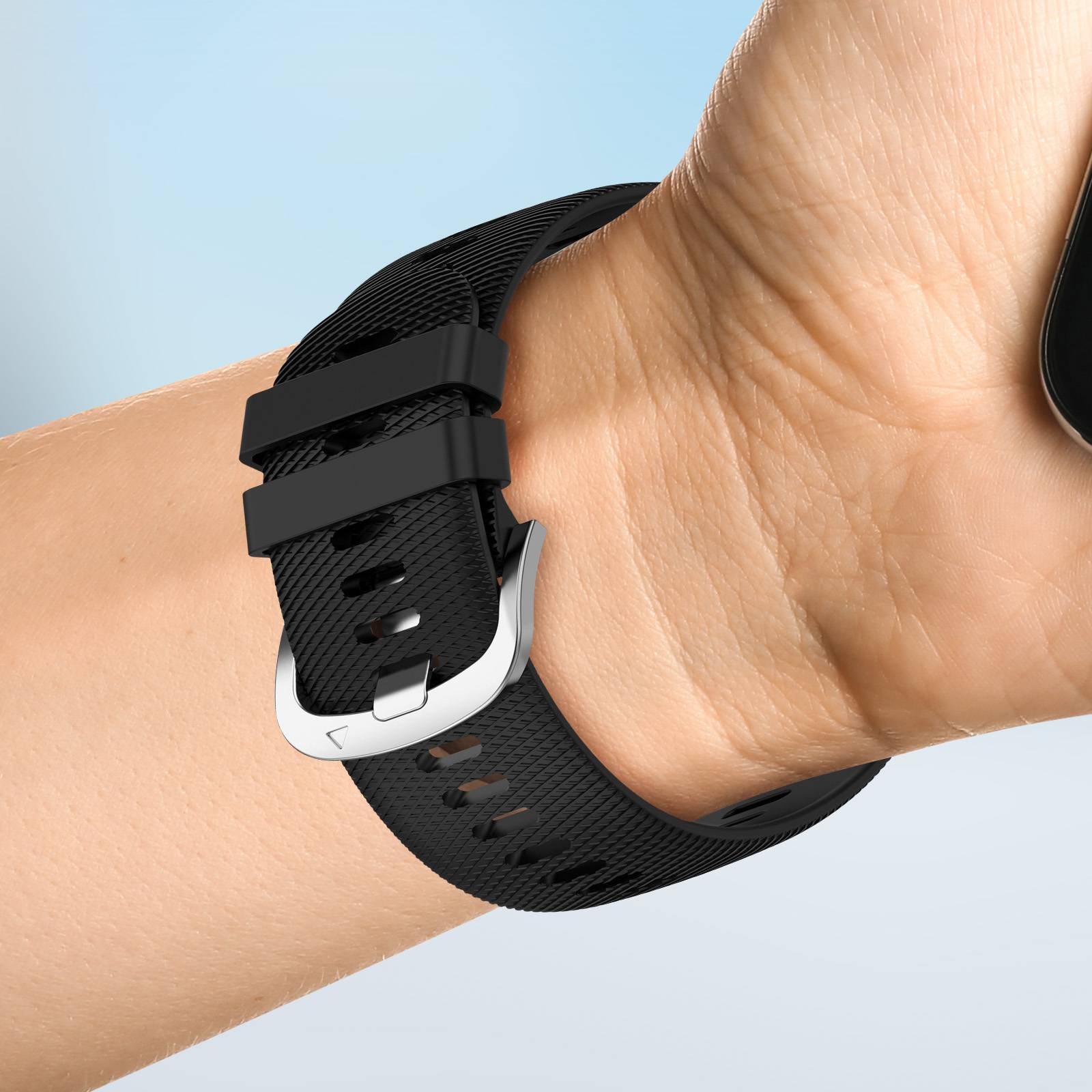 Bracelet pour Samsung Galaxy Watch Active 2 40mm Silicone Texturé-3