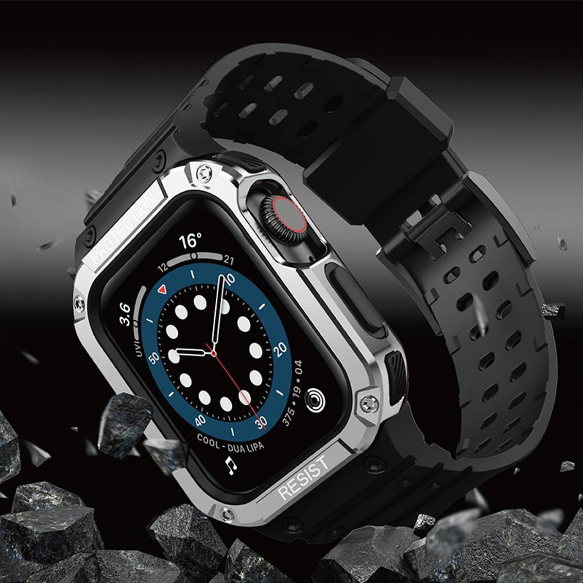 Bracelet pour Apple Watch 42/44/45mm en TPU Intégral Ultimate-2