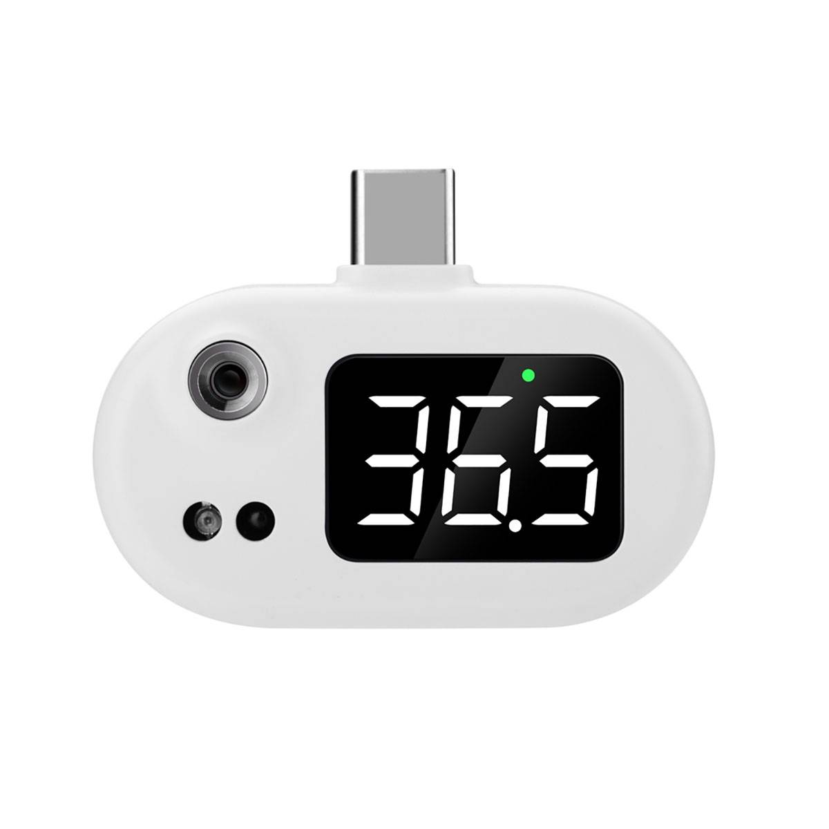 Thermomètre Infrarouge USB-C Portatif avec Écran LED Numérique-0