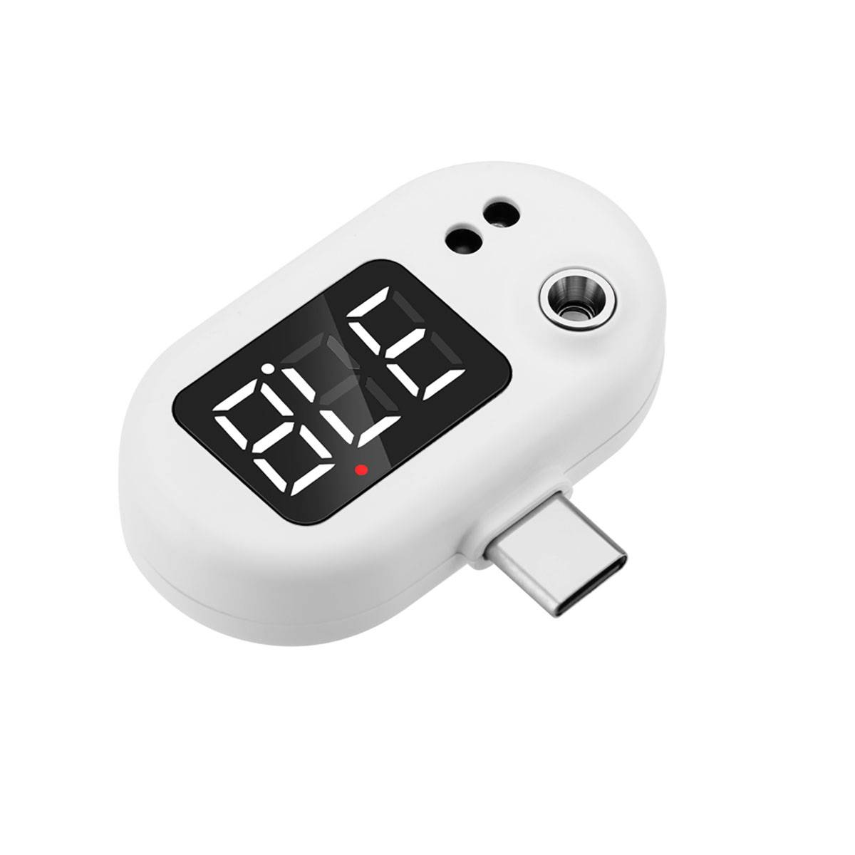 Thermomètre Infrarouge USB-C Portatif avec Écran LED Numérique-1